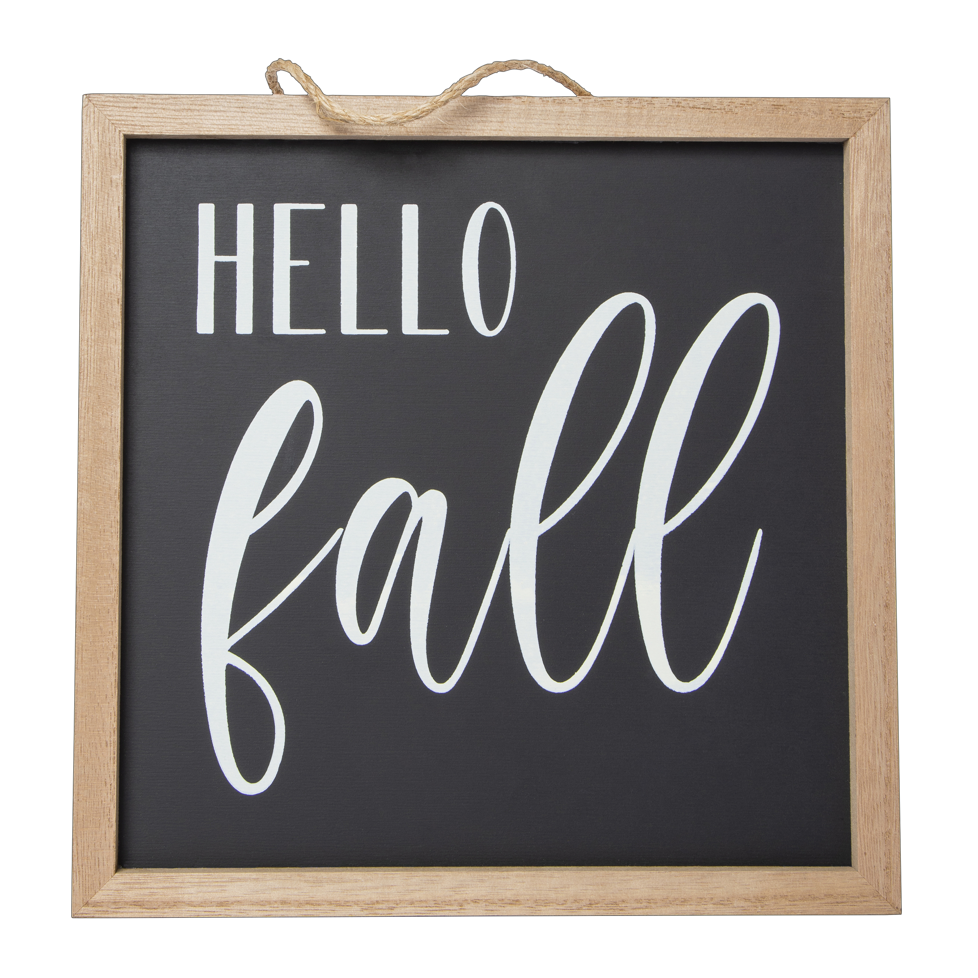 Hello Fall' Wall Sign 10in x 10in