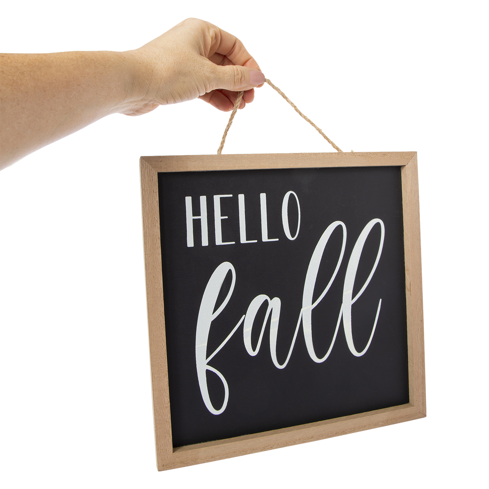 Hello Fall' Wall Sign 10in x 10in