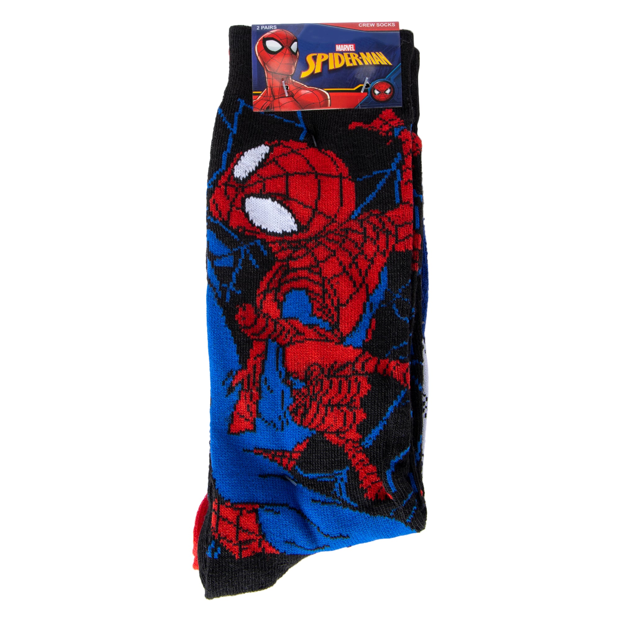 2-Pack Spider-Man Young Mens Crew Socks