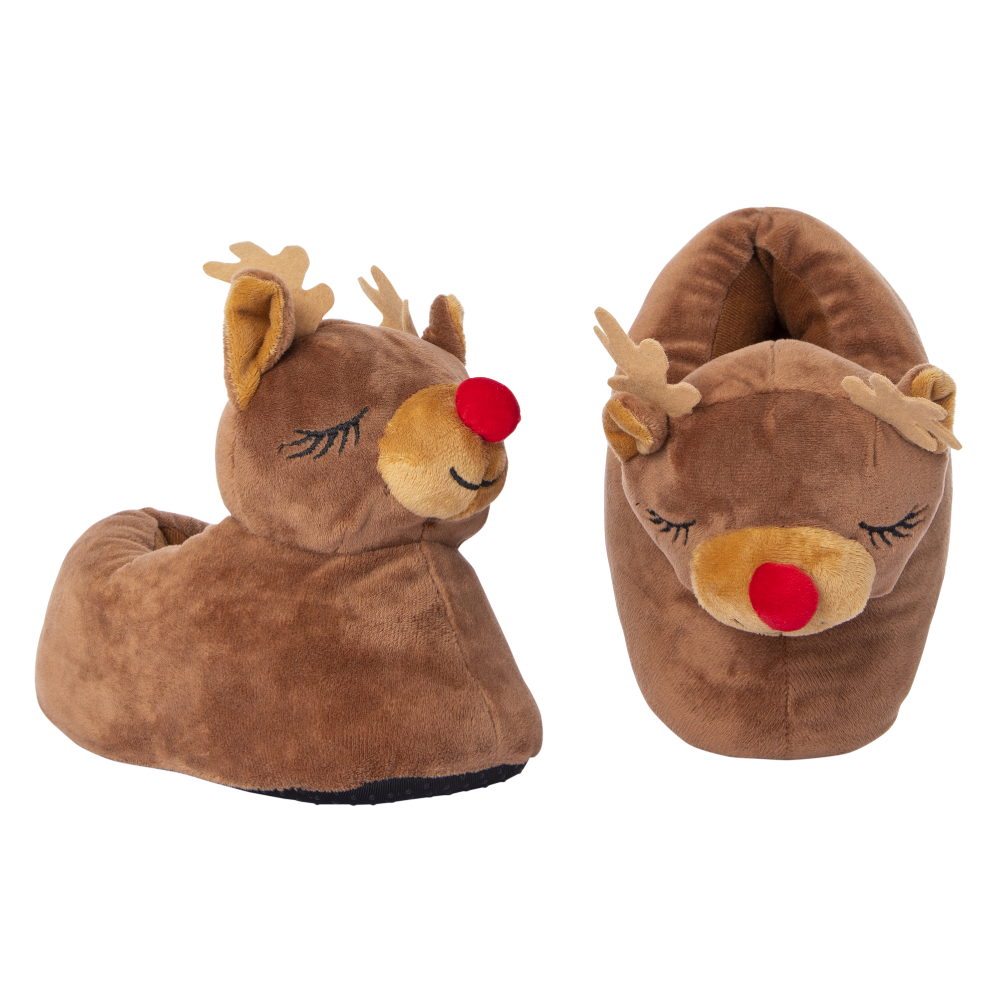 Plush Holiday Slippers