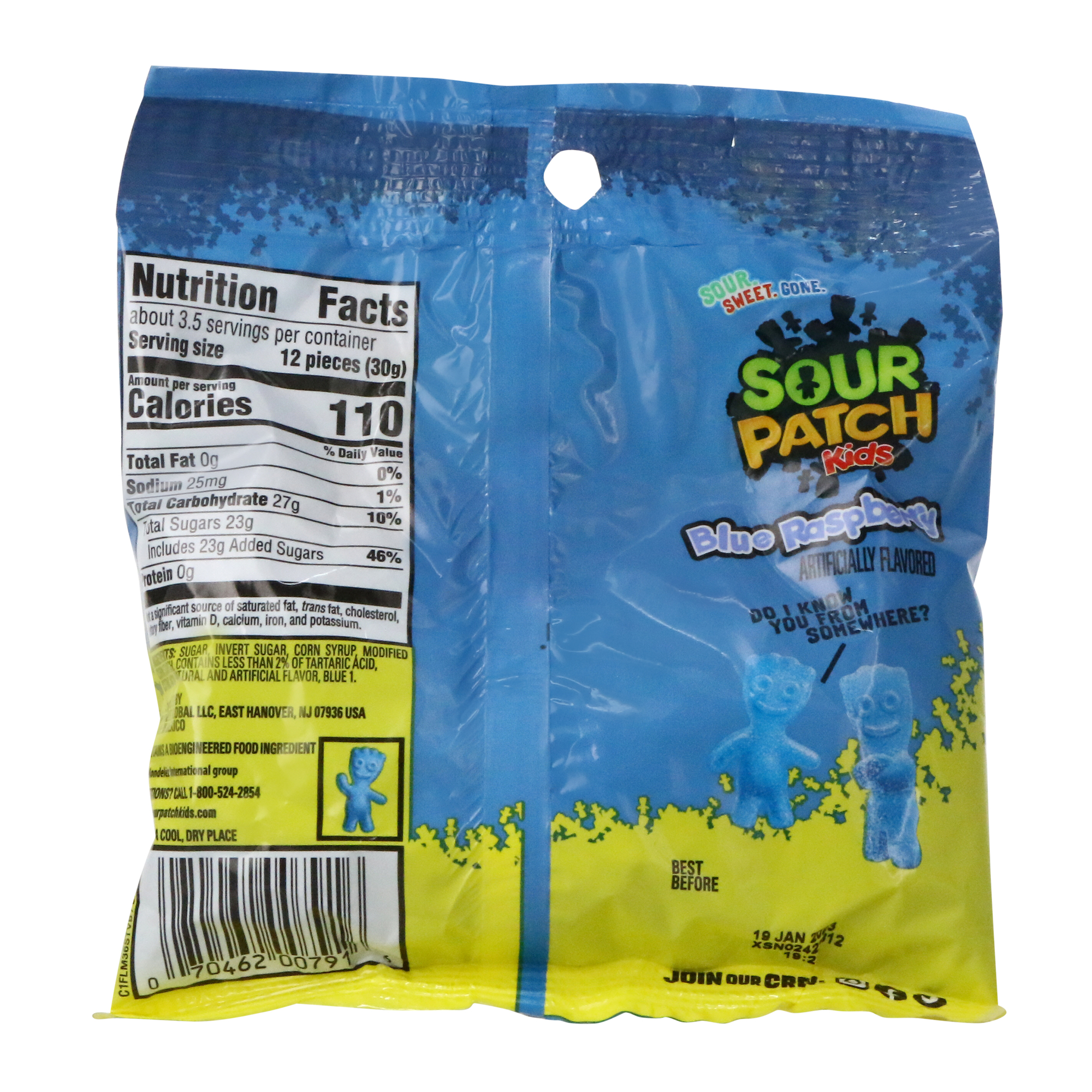Blue Raspberry Sour Patch Kids® 3.6oz Bag