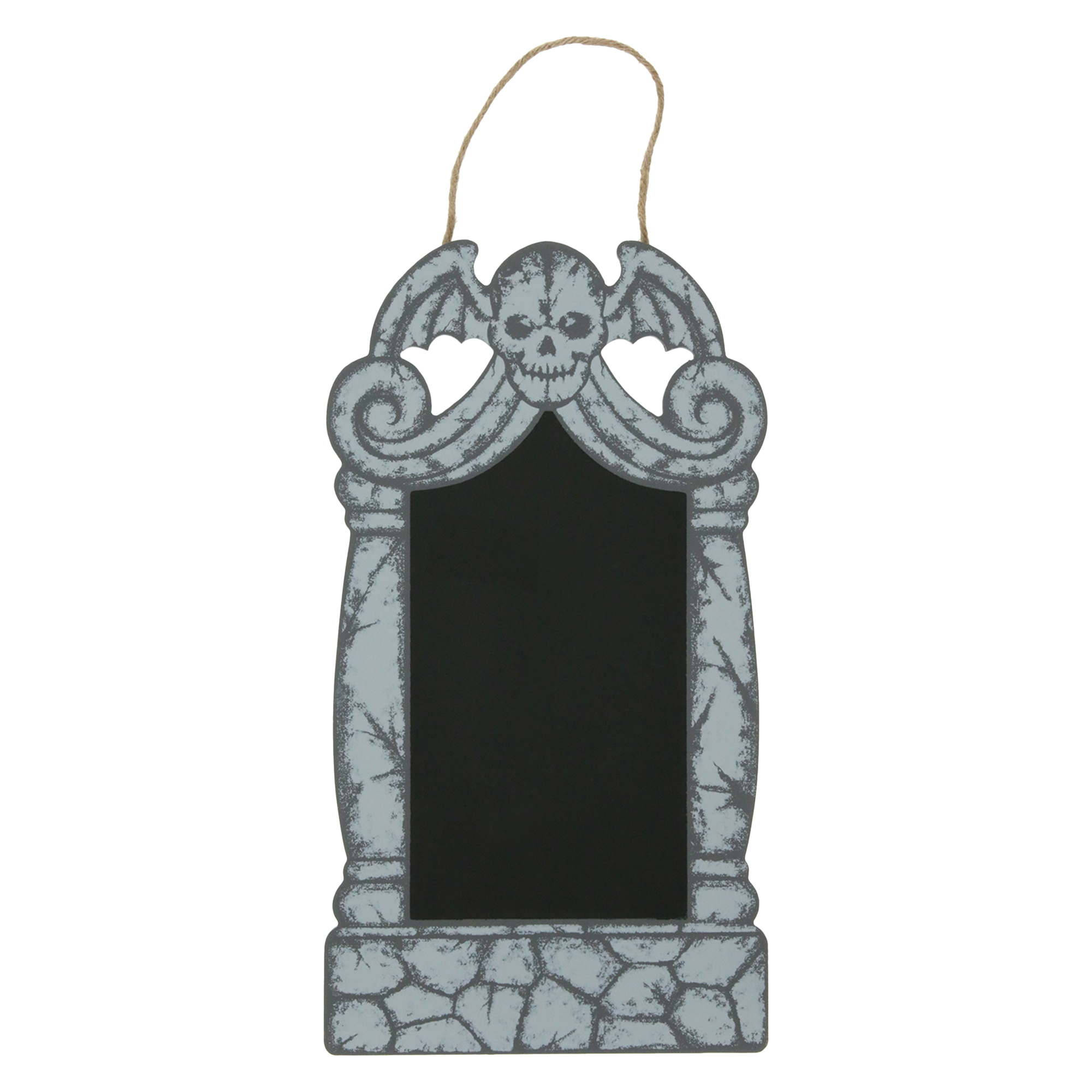 Chalkboard Tombstone Halloween Decor 7.7in x 14in