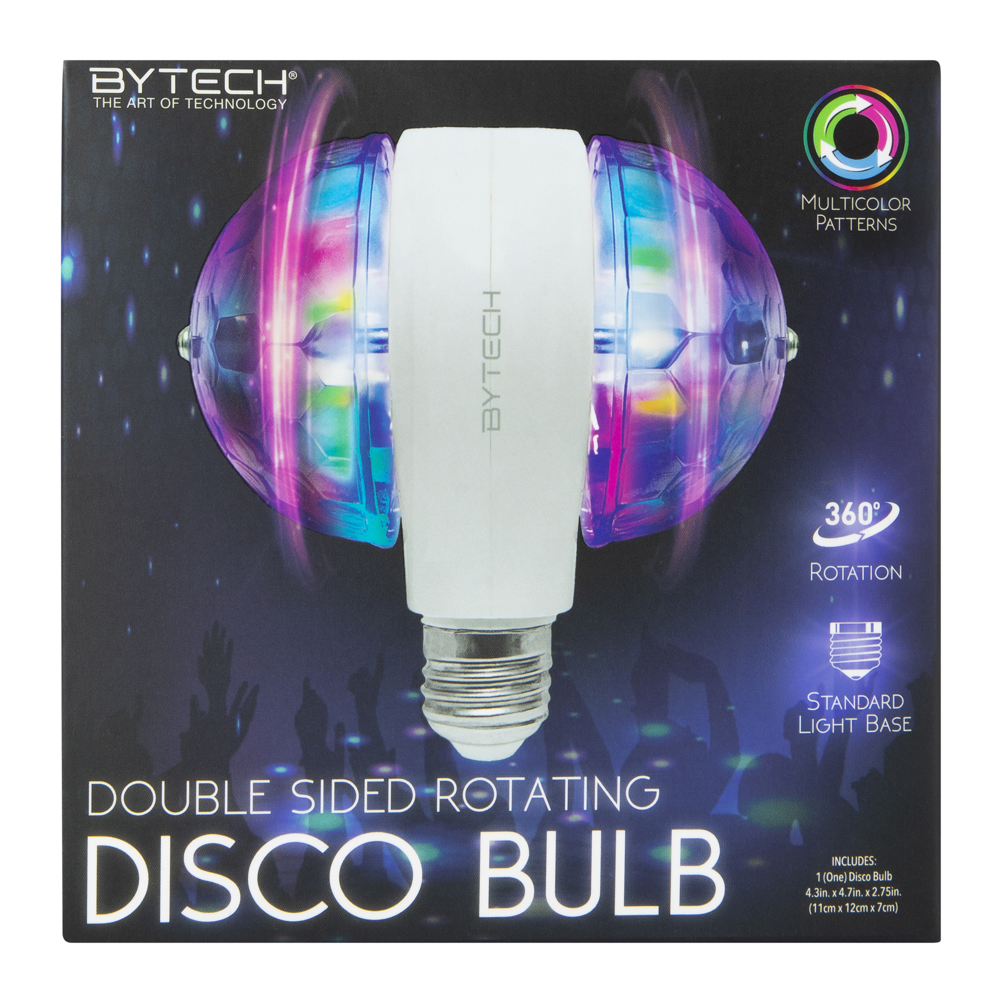 Double-Sided Rotating Disco Bulb