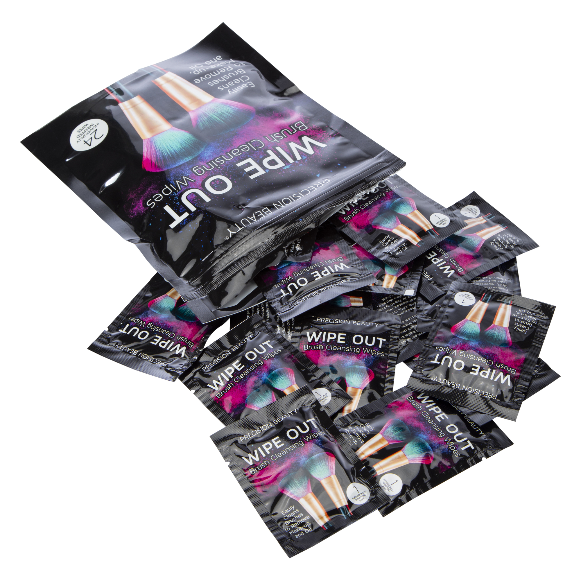Precision Beauty® 24-Count Makeup Brush Cleansing Wipes