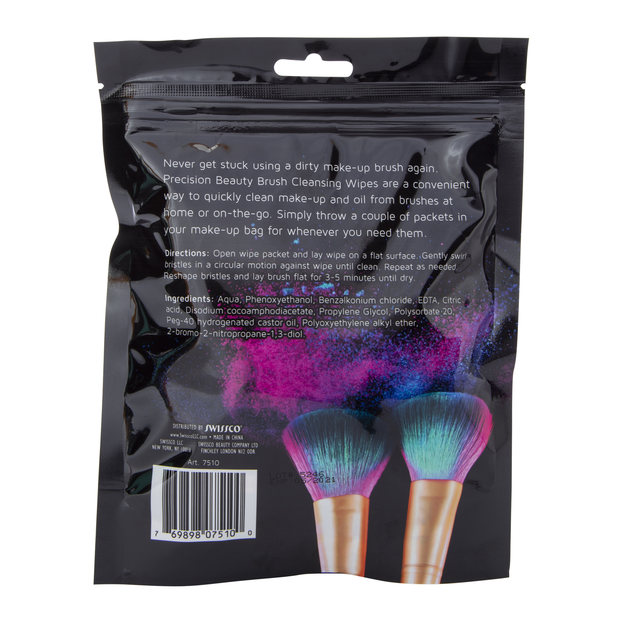 Precision Beauty® 24-Count Makeup Brush Cleansing Wipes