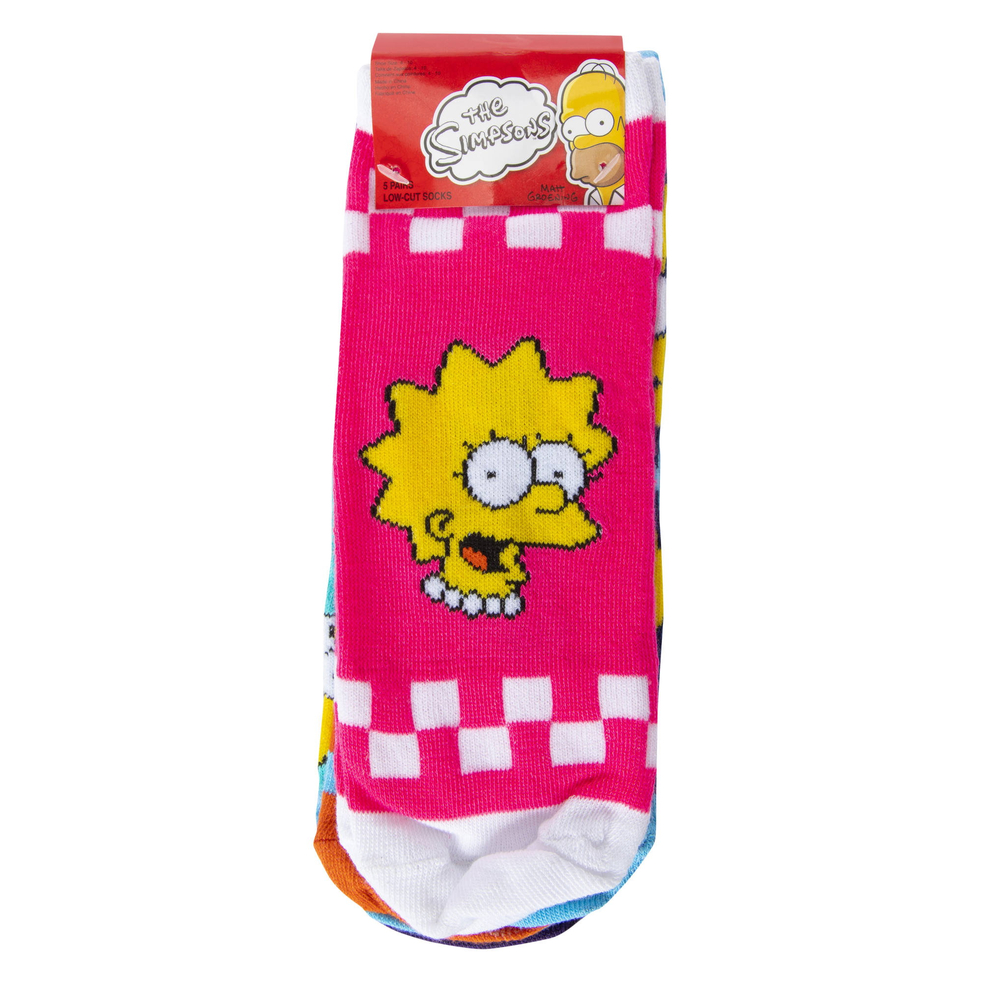5-Pack The Simpsons™ Ladies Low Cut Socks