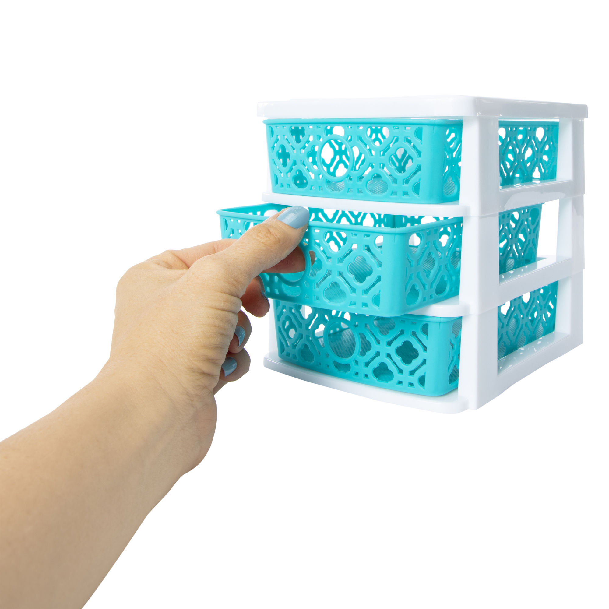Trellis Stackable 3-Drawer Mini Organizer 7.5in
