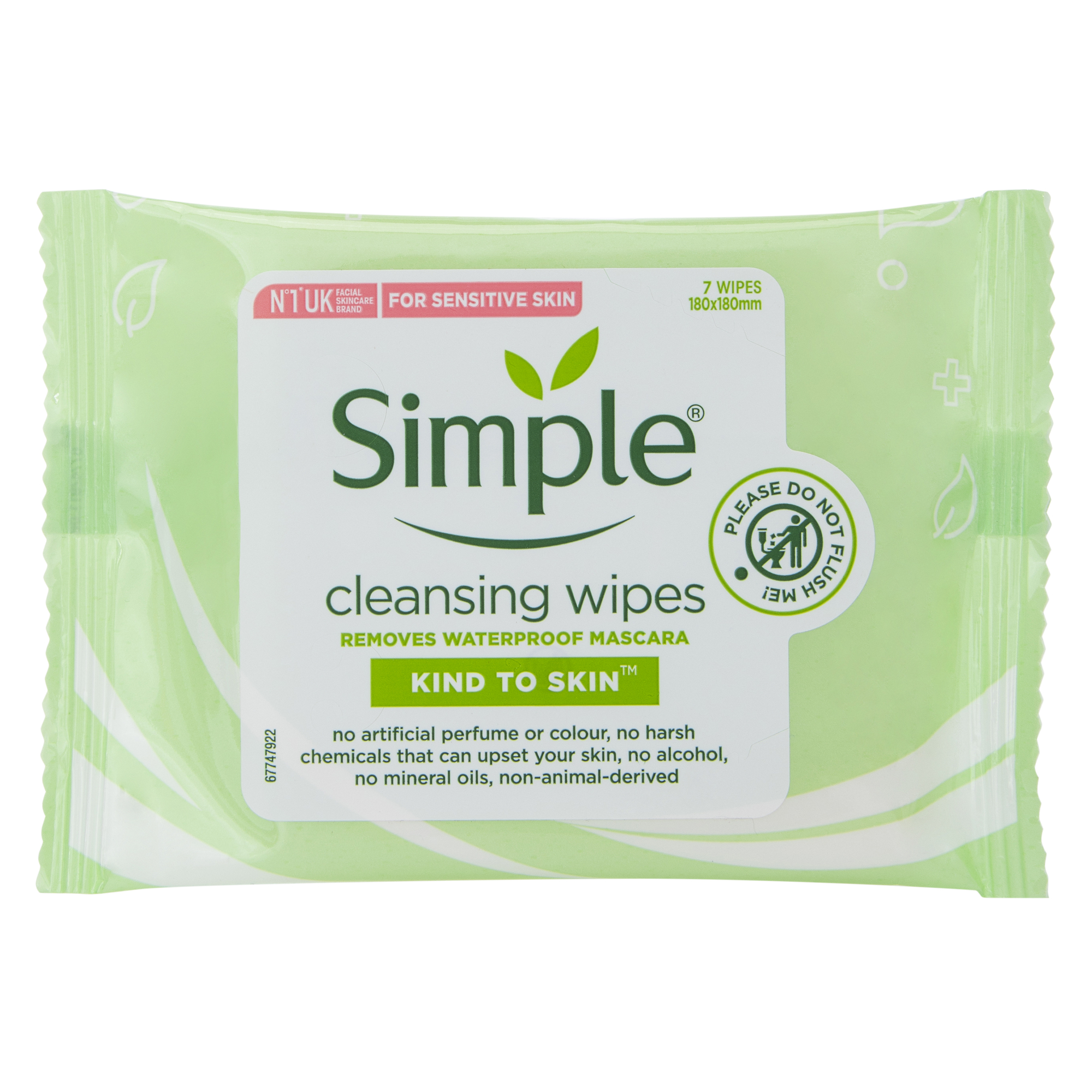 Simple® Cleansing Wipes 7-Count
