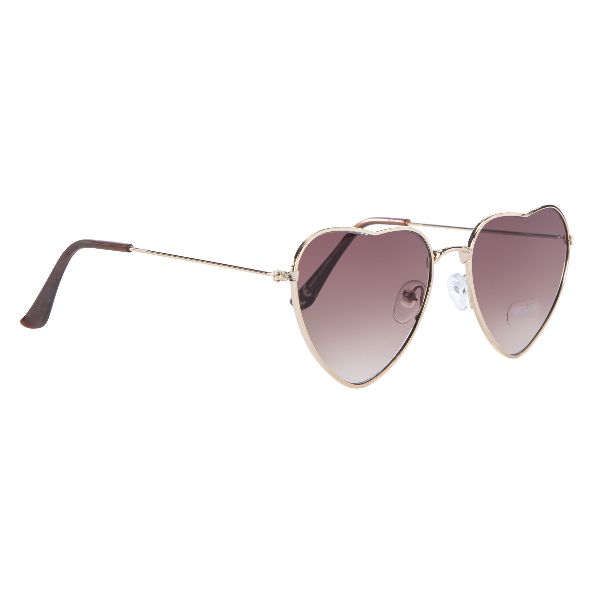 Ladies Metal Heart-Shaped Sunglasses