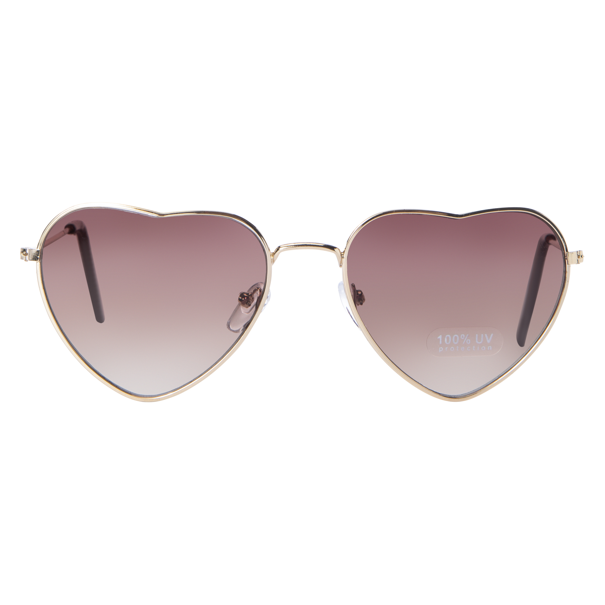 Ladies Metal Heart-Shaped Sunglasses