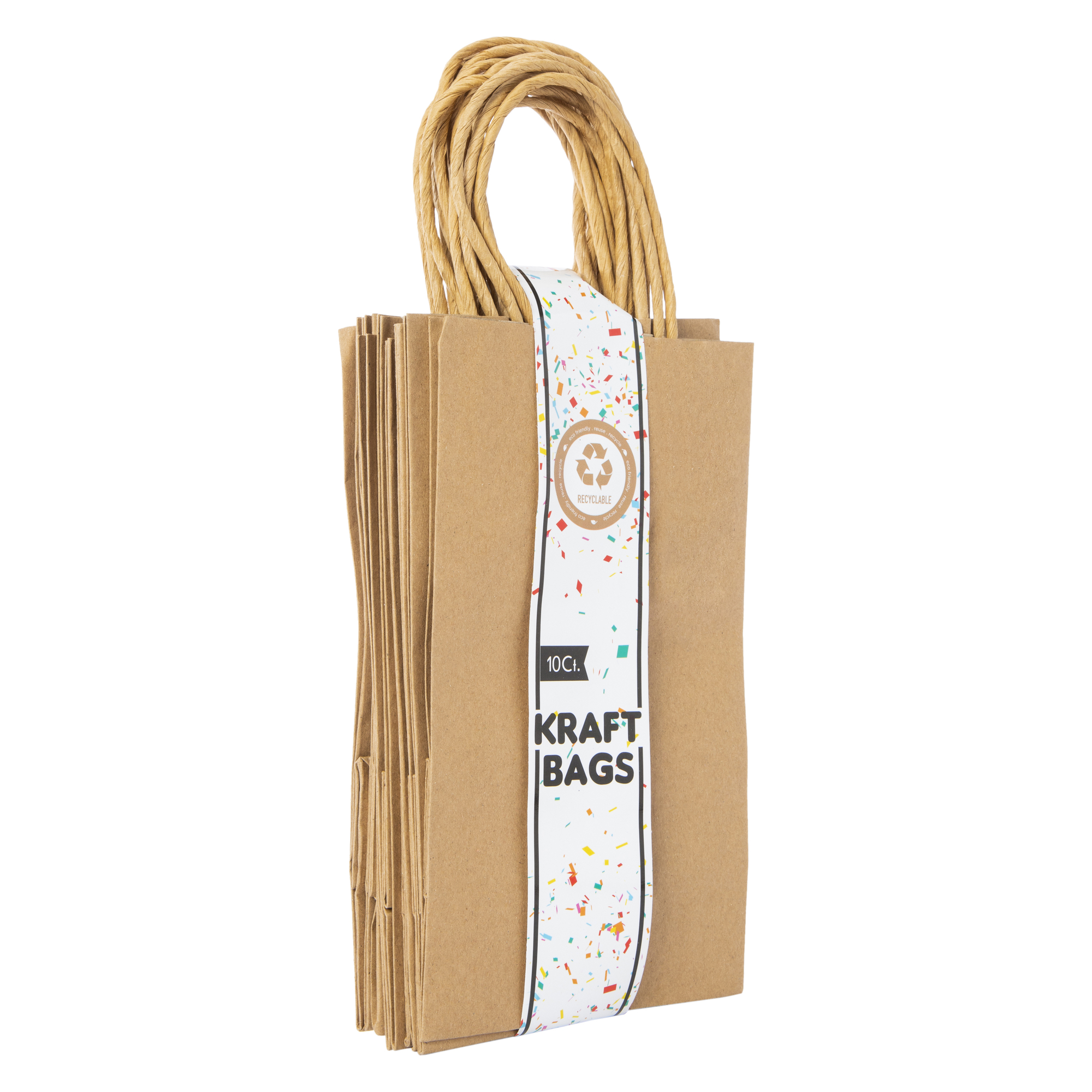 Recyclable Eco-Friendly Gift Bags 10-Count