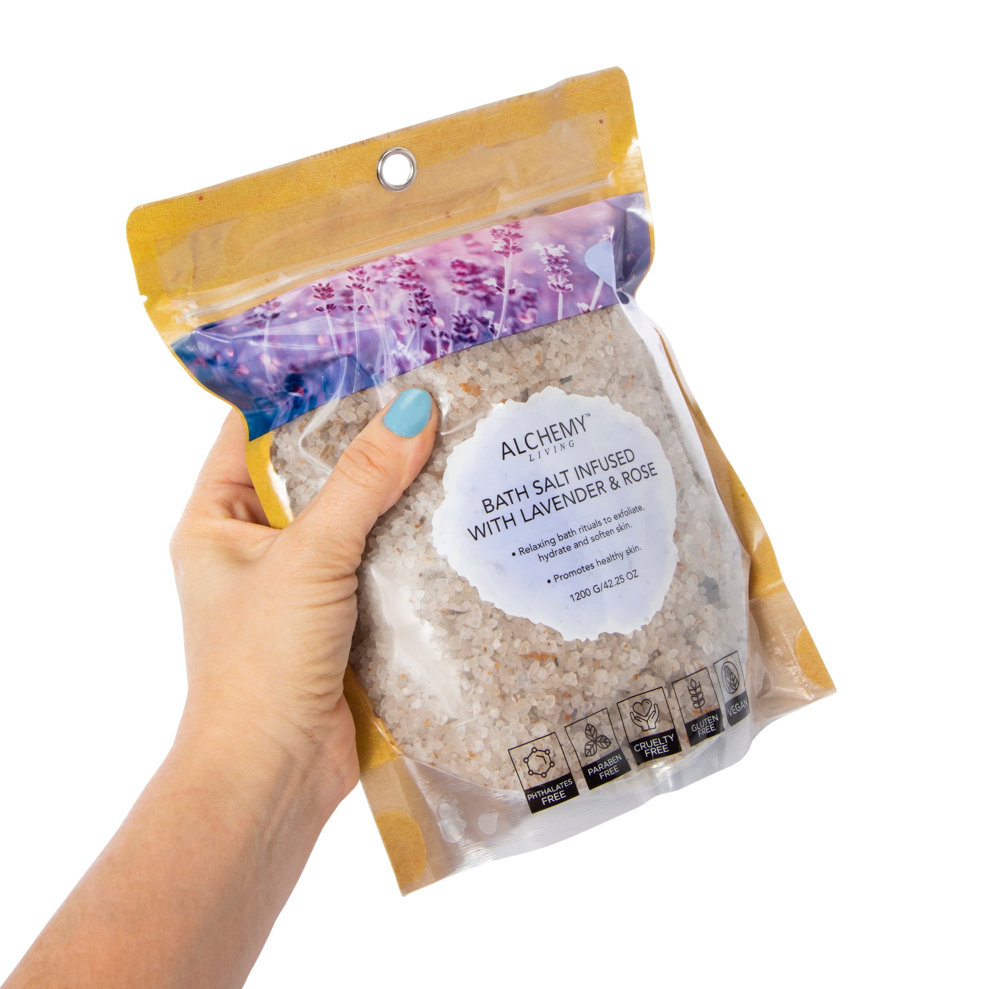 Alchemy Living™ infused Bath Salts 3.1oz - Lavender & Rose