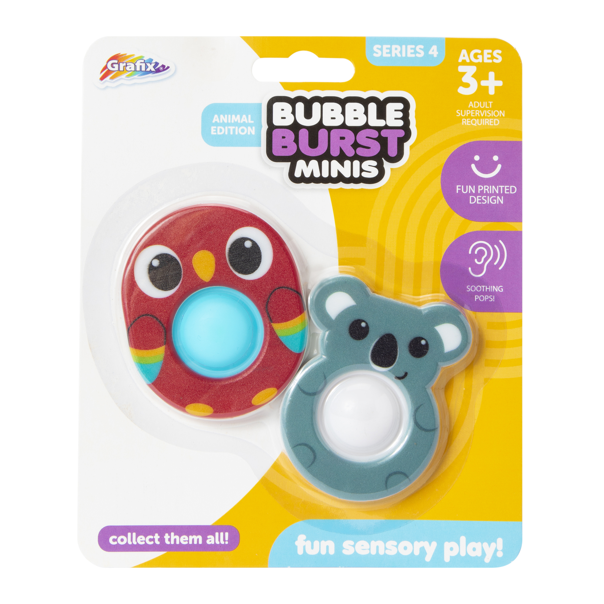 Bubble Burst Minis Series 4 Sensory Toy 2-Pack