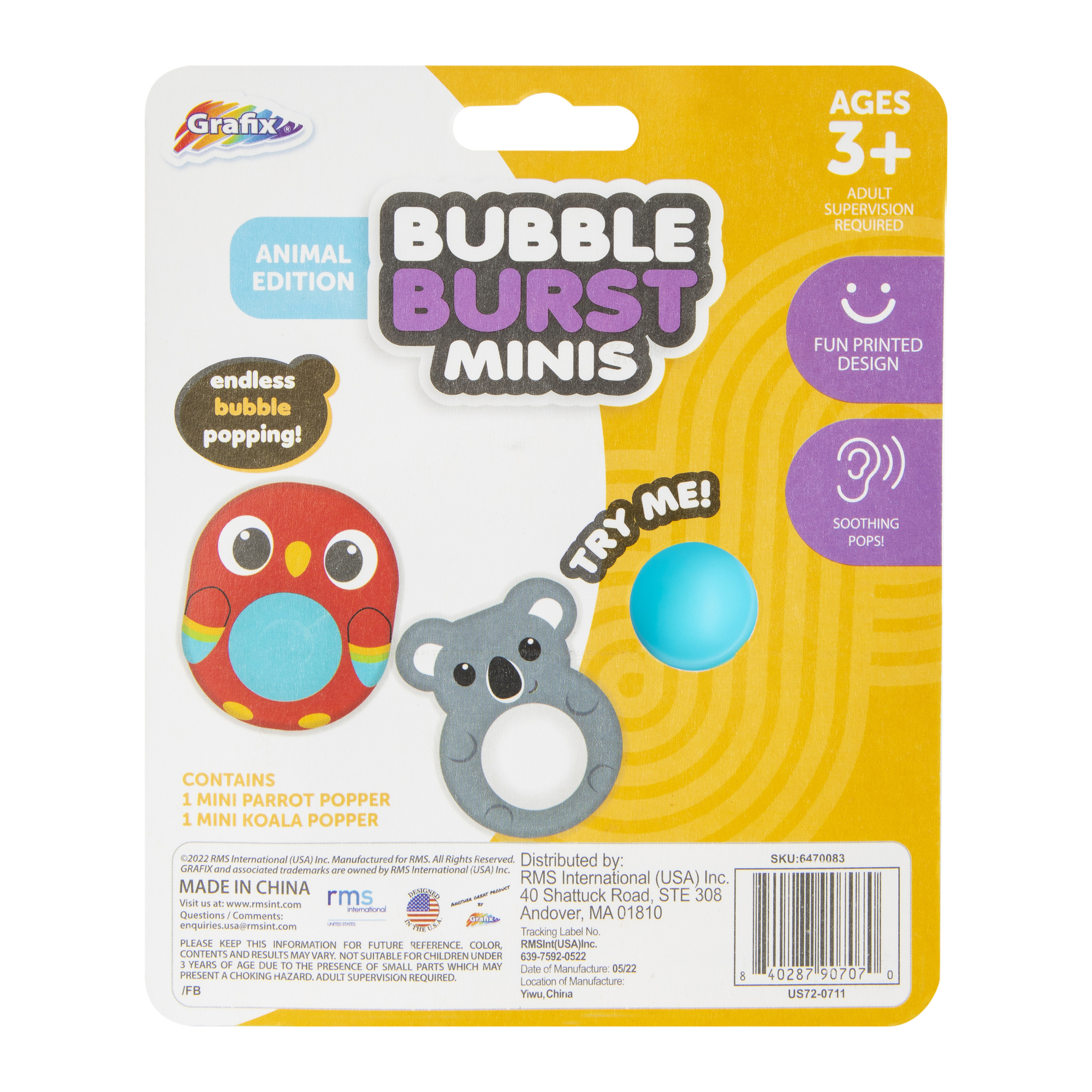 Bubble Burst Minis Series 4 Sensory Toy 2-Pack