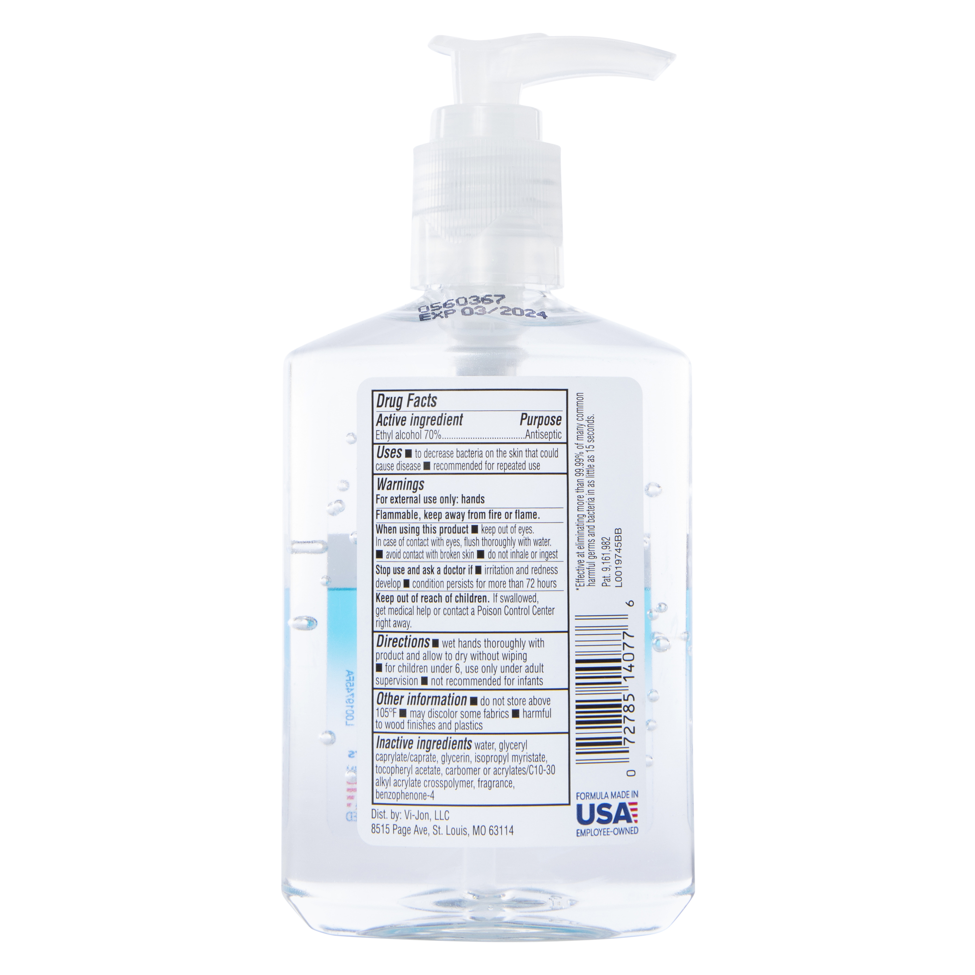 Germ-X® Advanced Moisturizing Hand Sanitizer Pump Dispenser 8.07oz