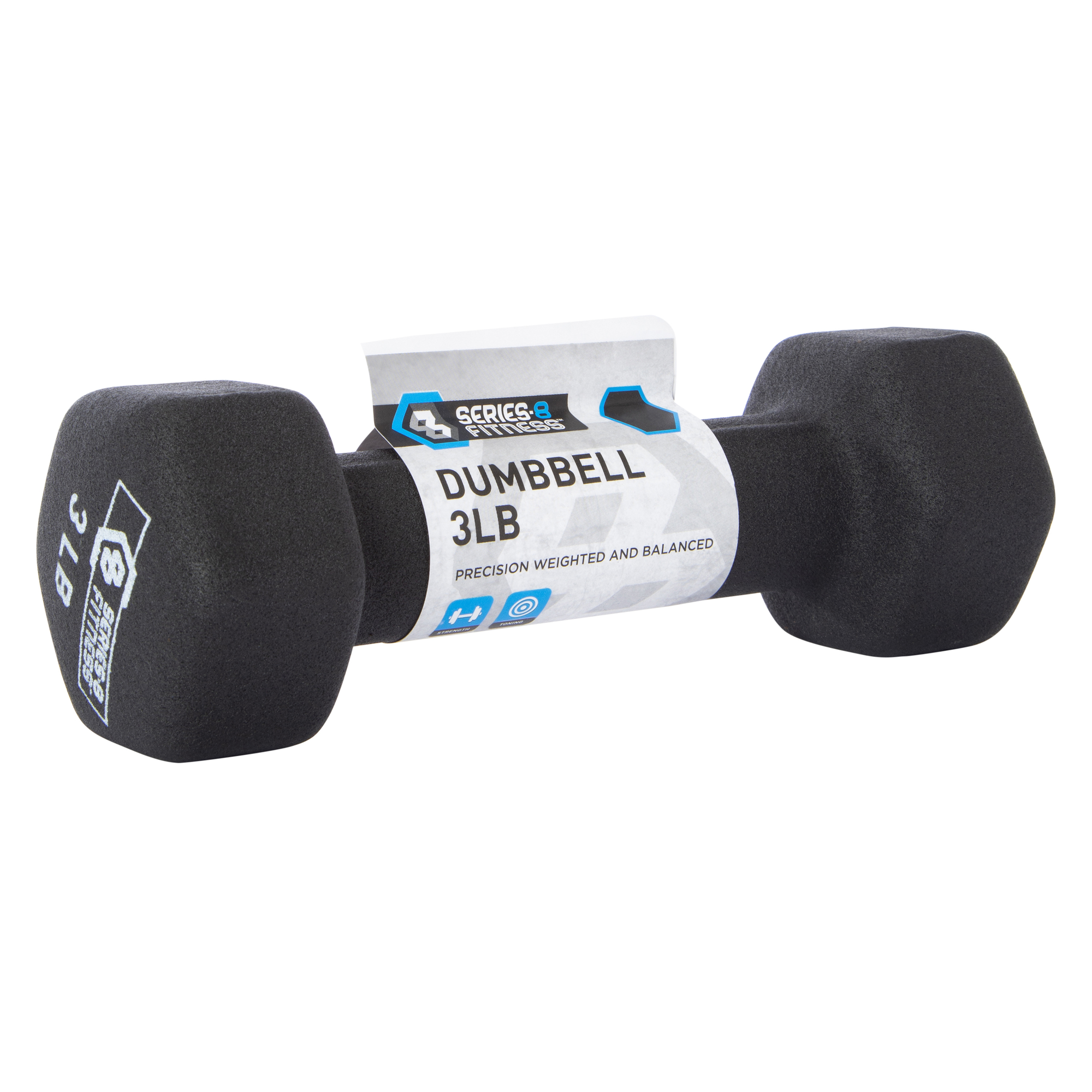 Series-8 Fitness™ 3lb Dumbbell Hand Weight