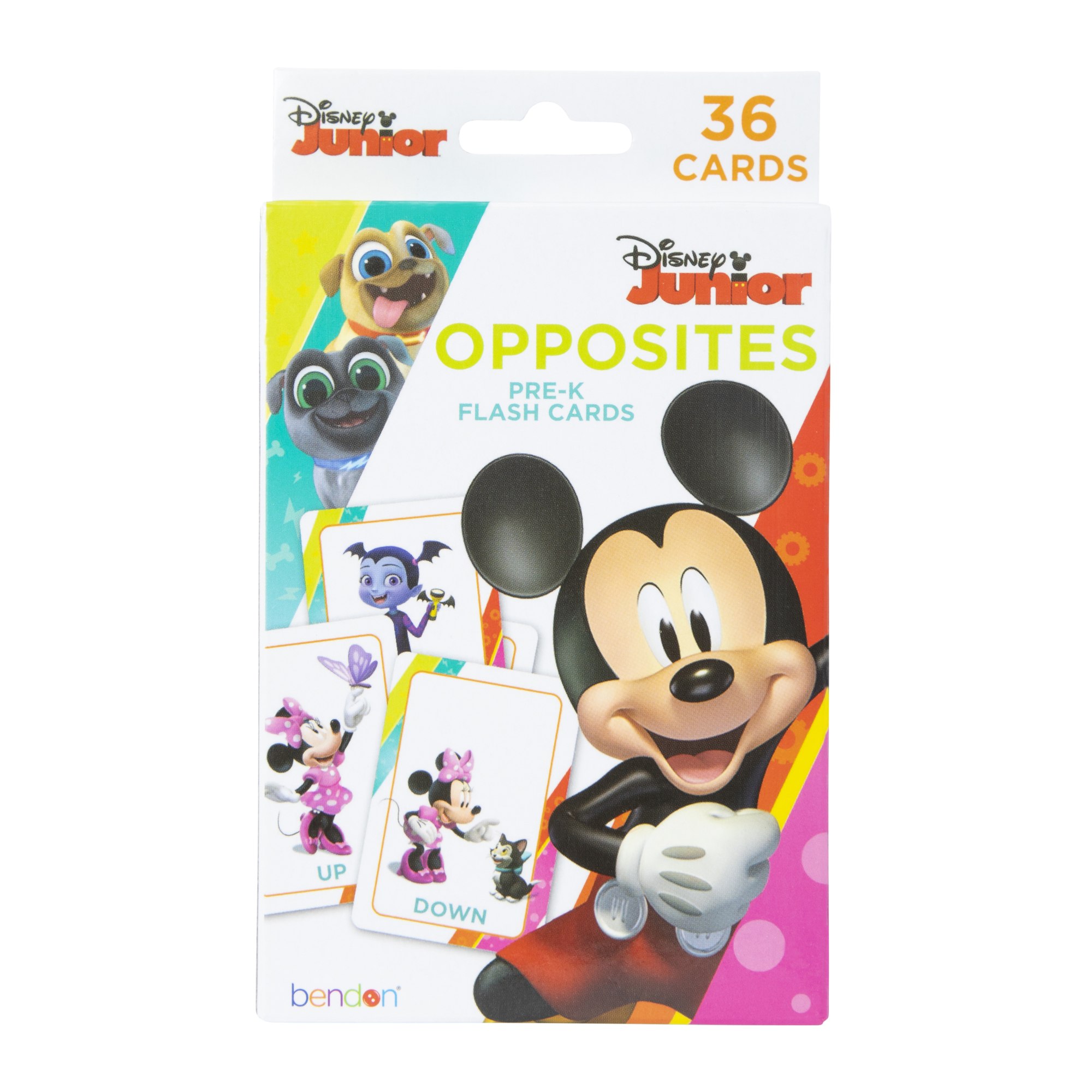 Disney Junior Pre-K Opposites Flash Cards 36-Count