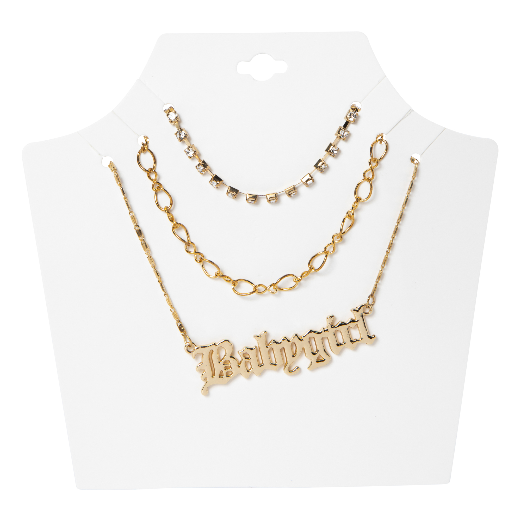 Babygirl’ Layered Gold Chain Necklace