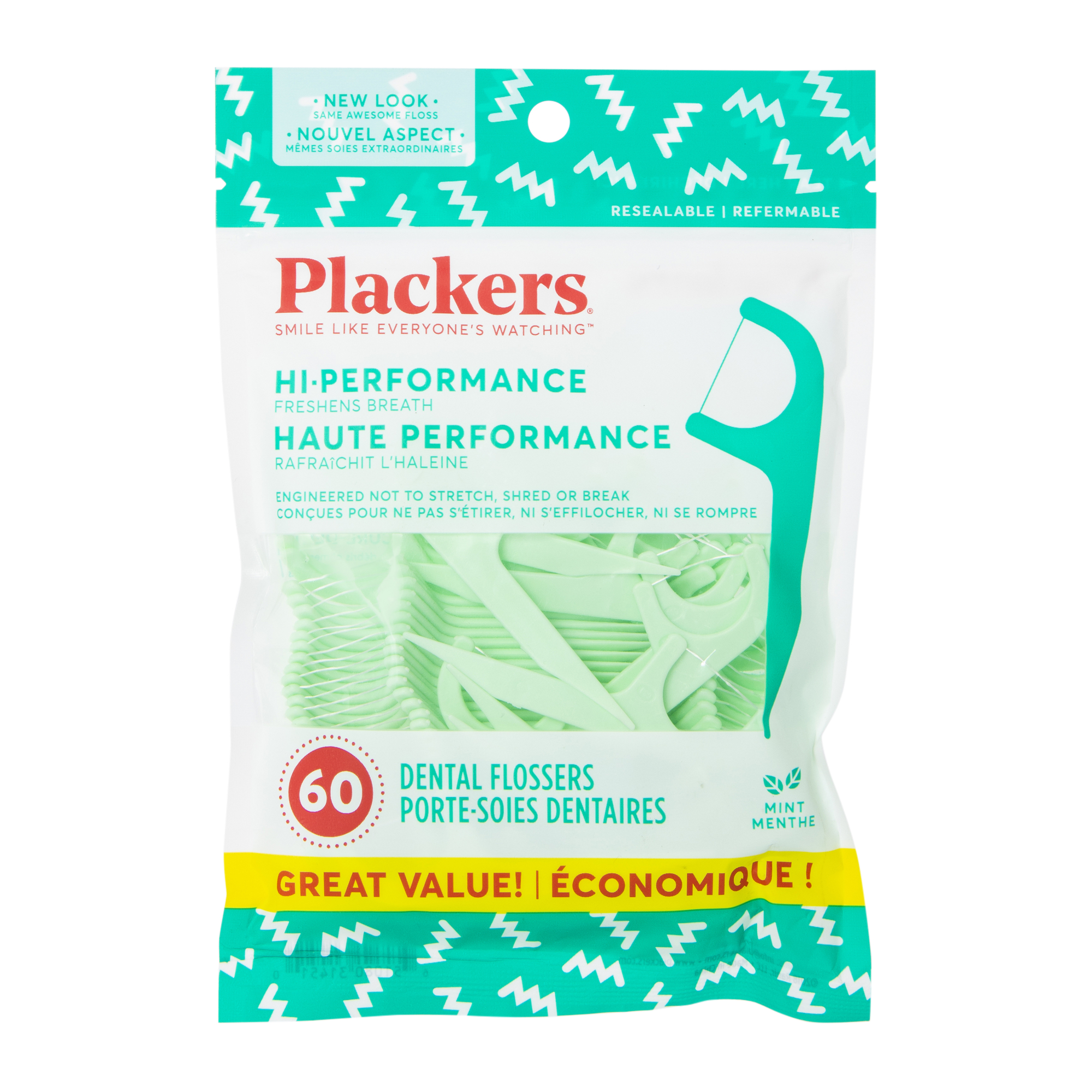 Plackers® Micro Mint 60-Count Dental Flossers
