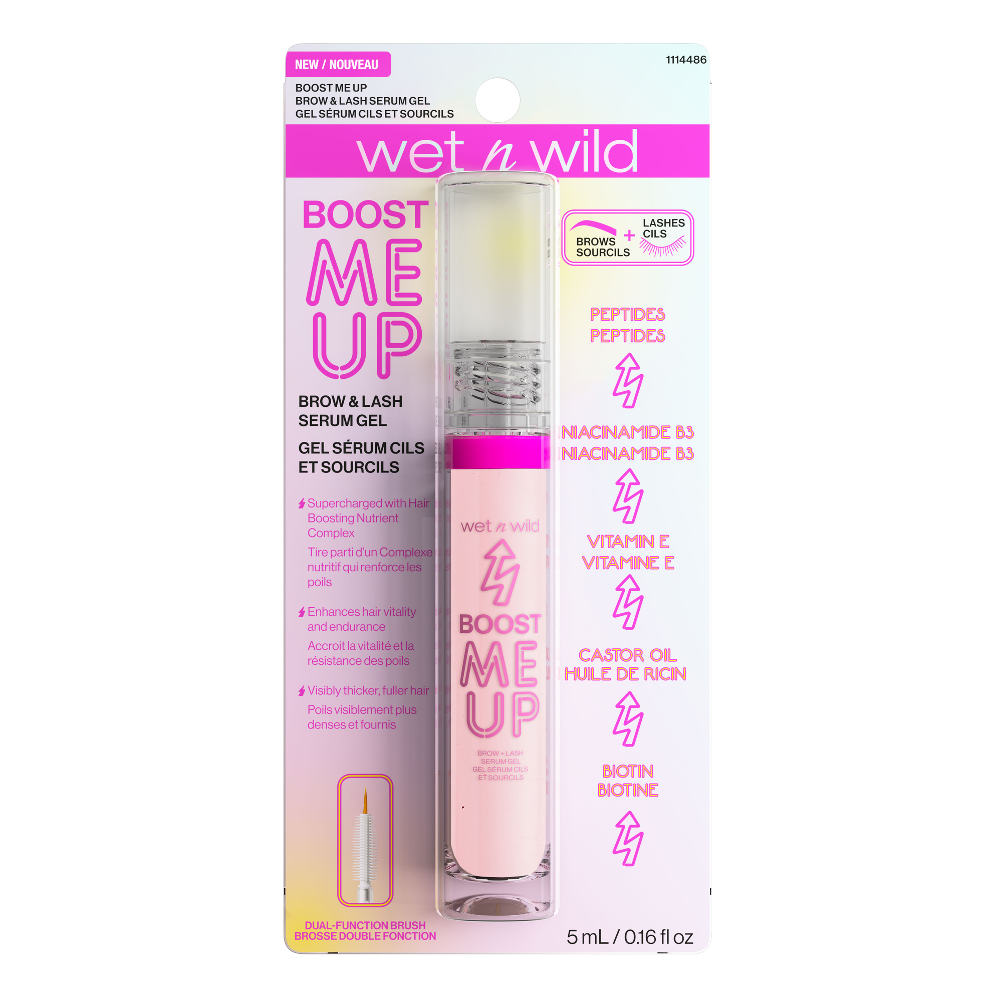 Wet N' Wild® Boost Me Up Brow & Lash Serum Gel 0.07oz