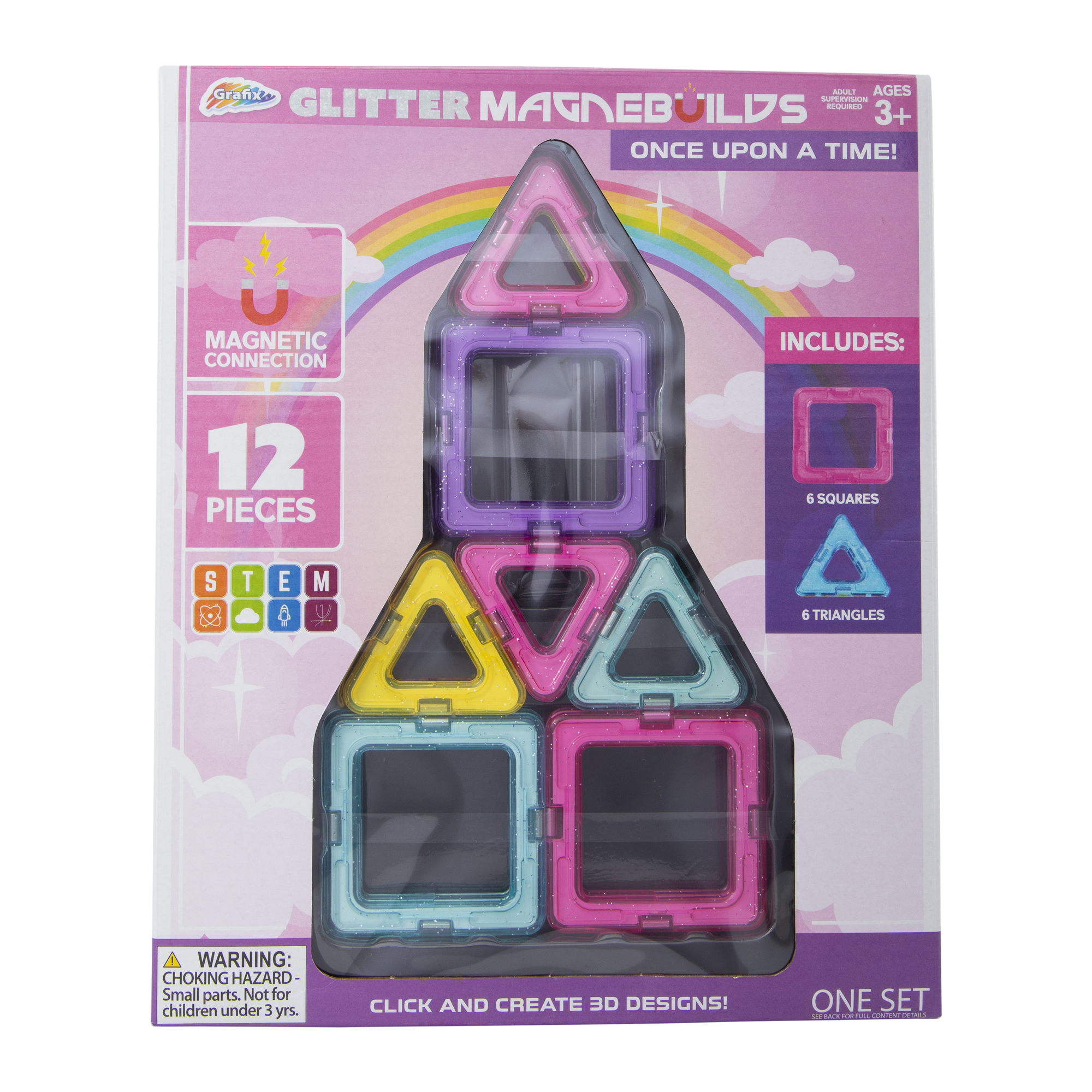 Magnebuilds Magnetic Building Blocks 12-Piece Set
