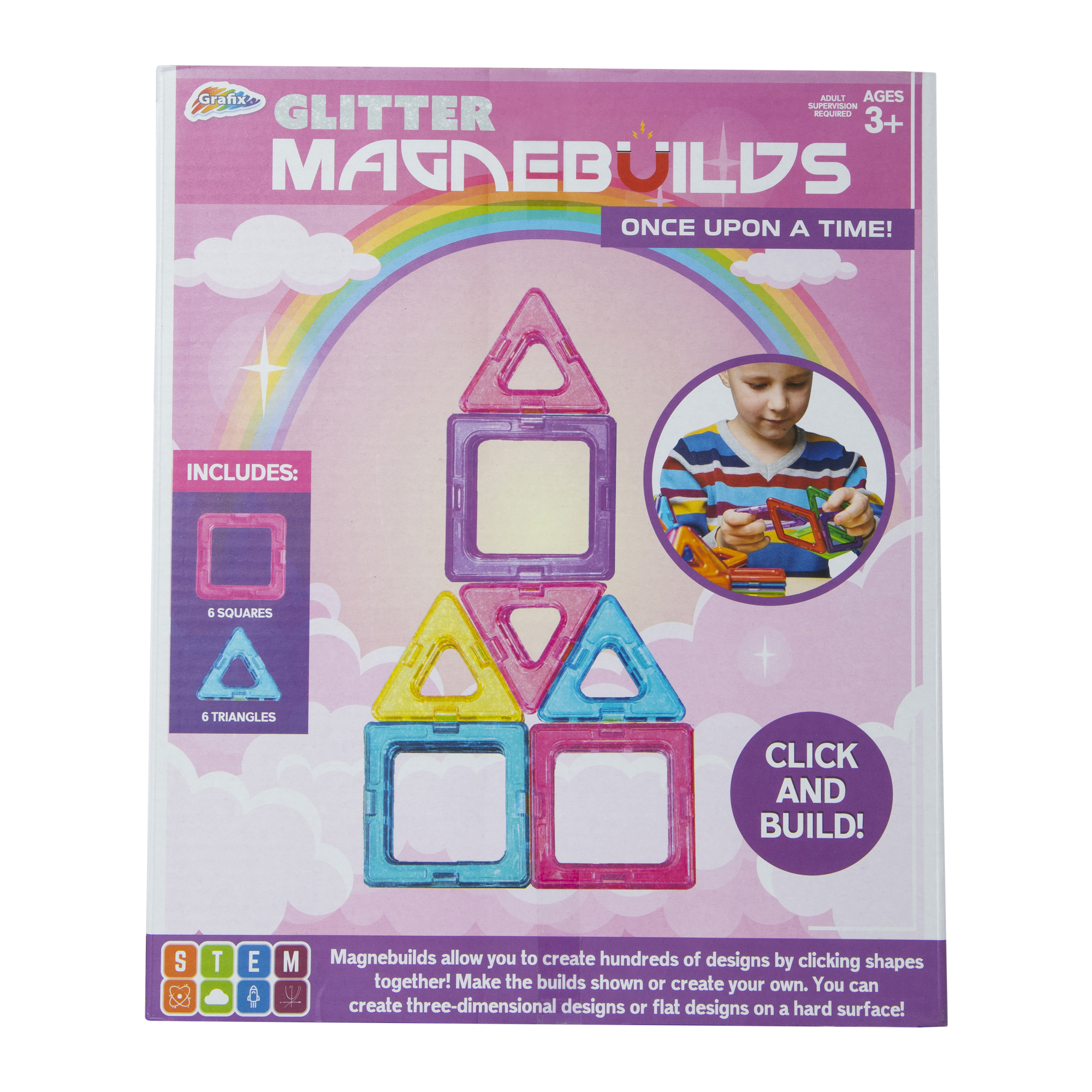 Magnebuilds Magnetic Building Blocks 12-Piece Set