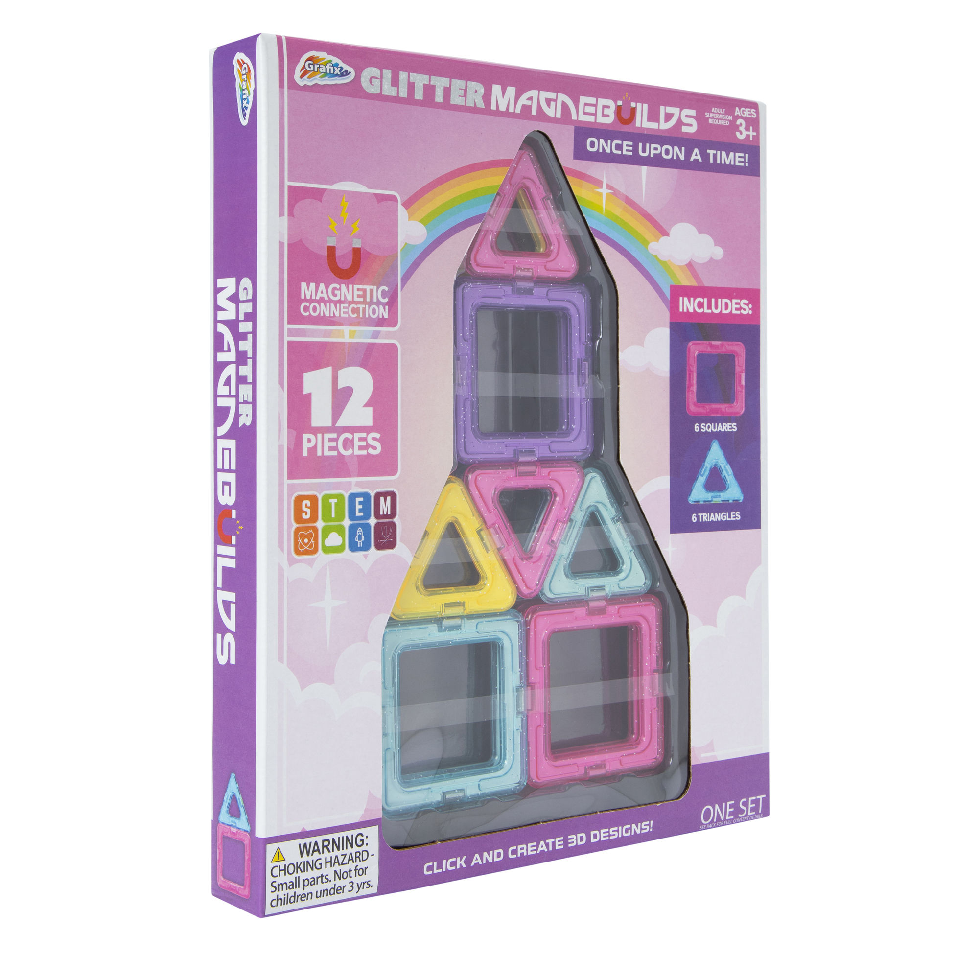 Magnebuilds Magnetic Building Blocks 12-Piece Set
