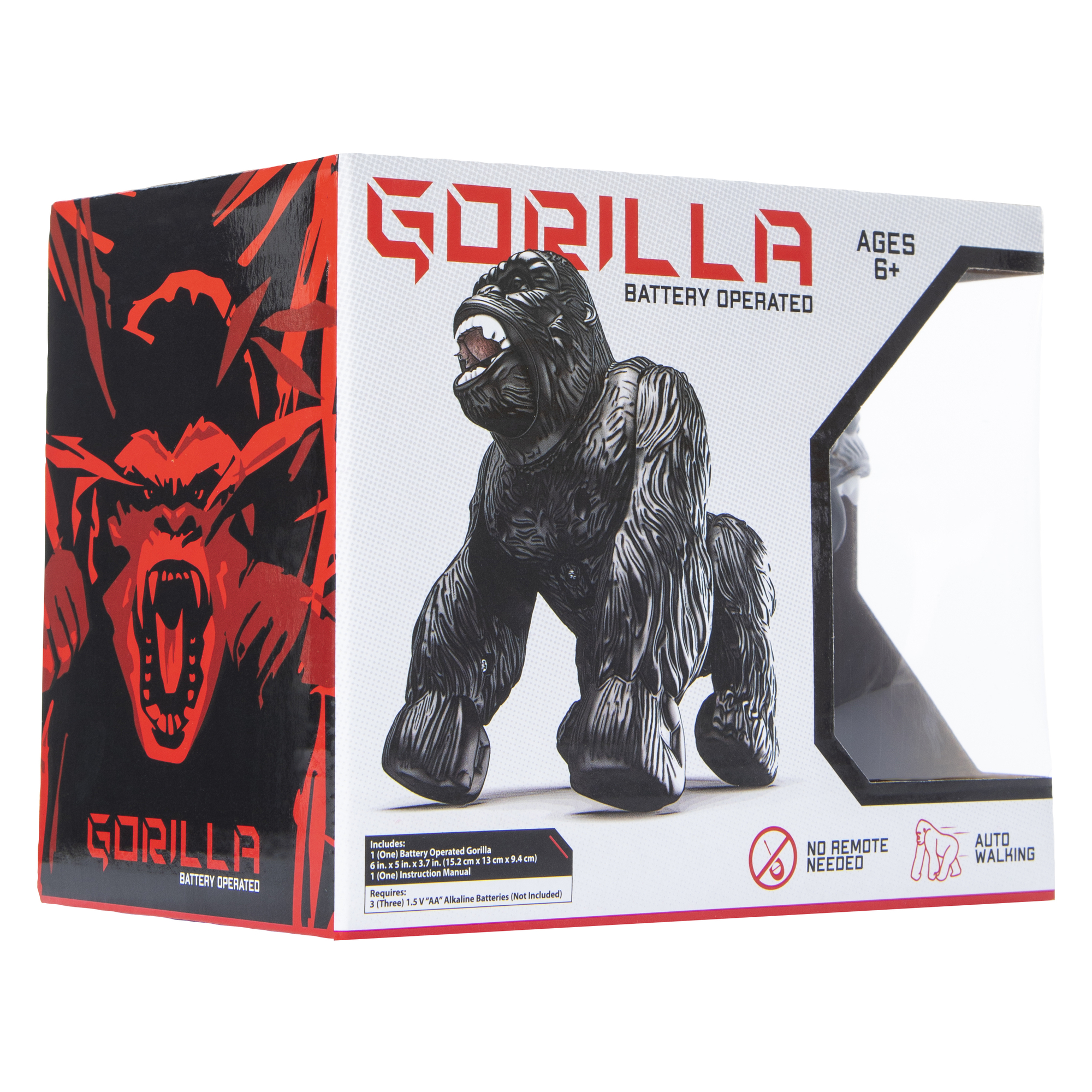 Walking Gorilla Battery Operated Toy 6in