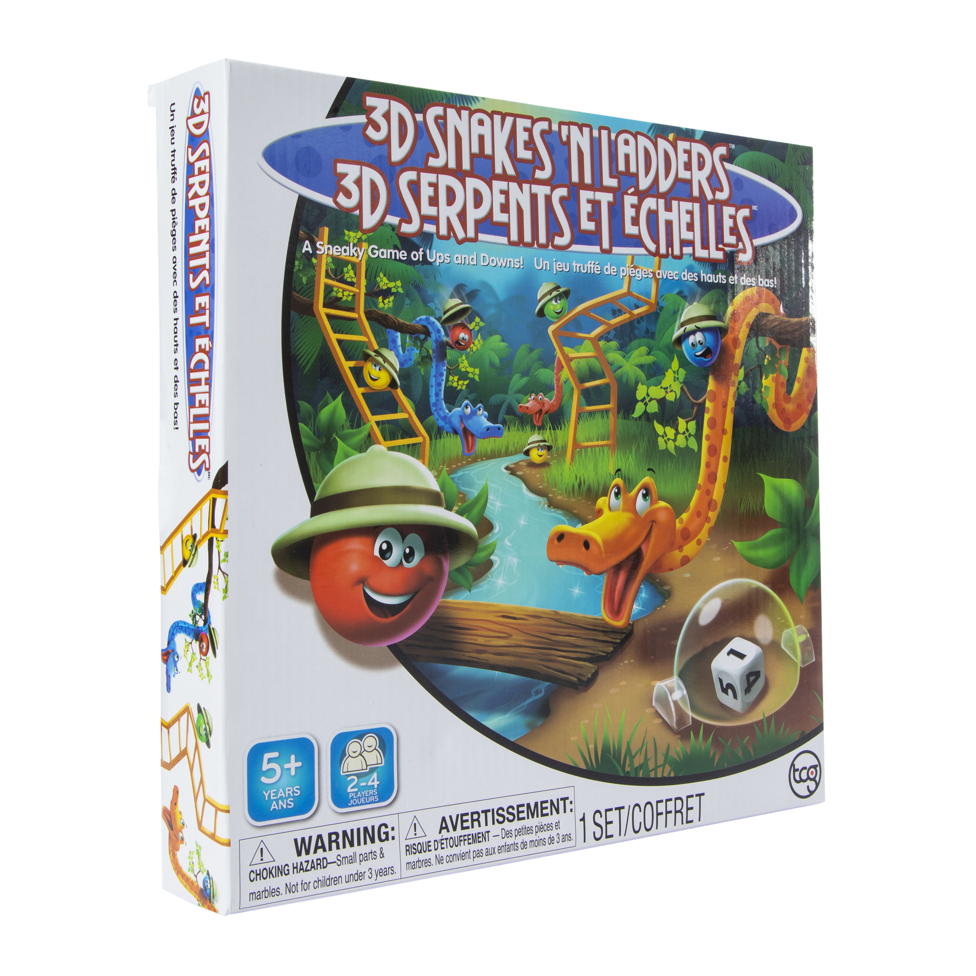 3D Snakes & Ladders™ Family Board Game