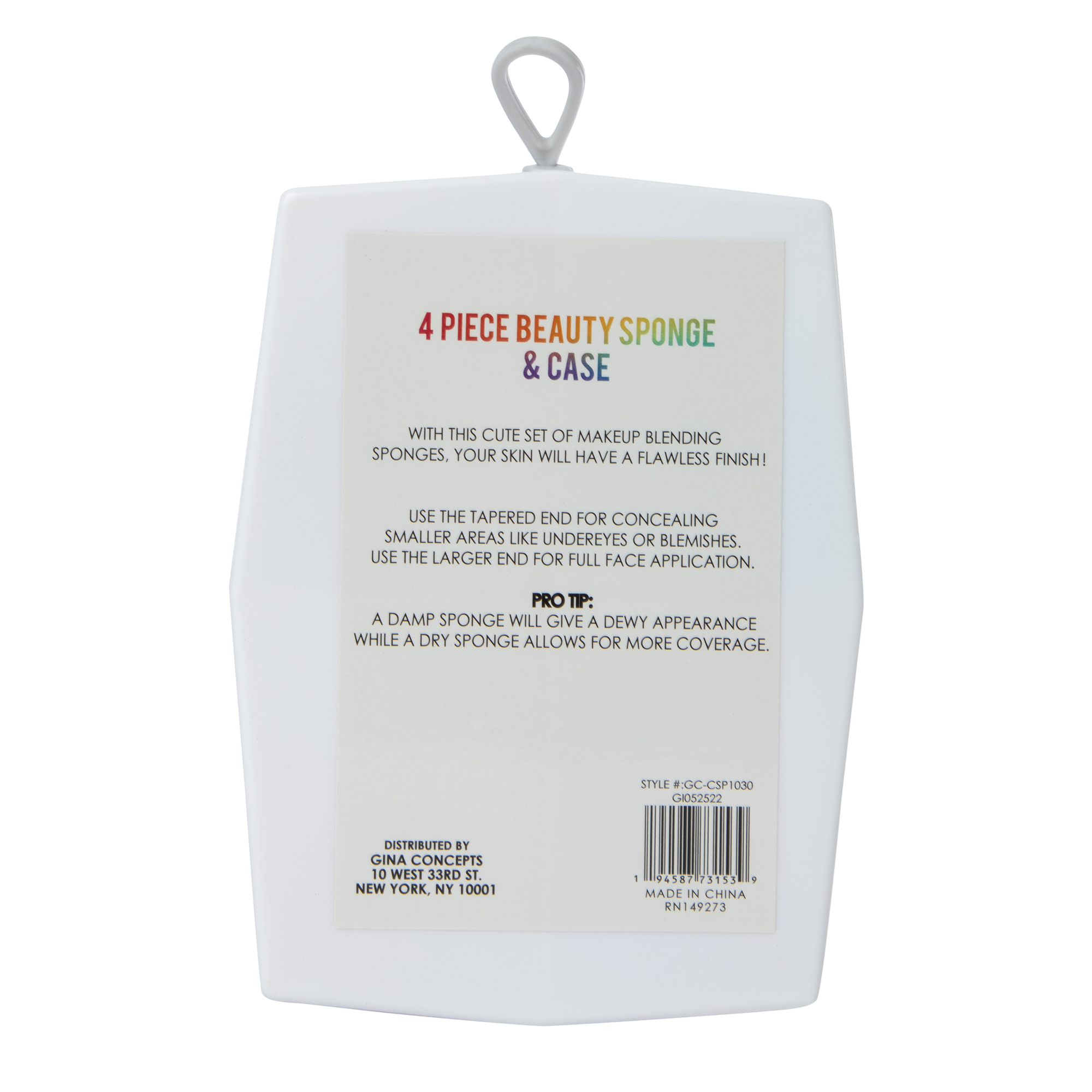 Beauty Sponges & Case 4-Piece