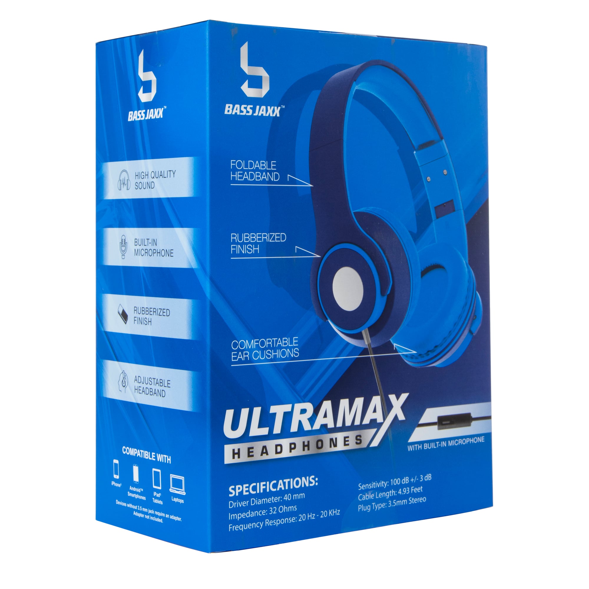 Ultramax Aux-in Headphones w/ Built-in Mic