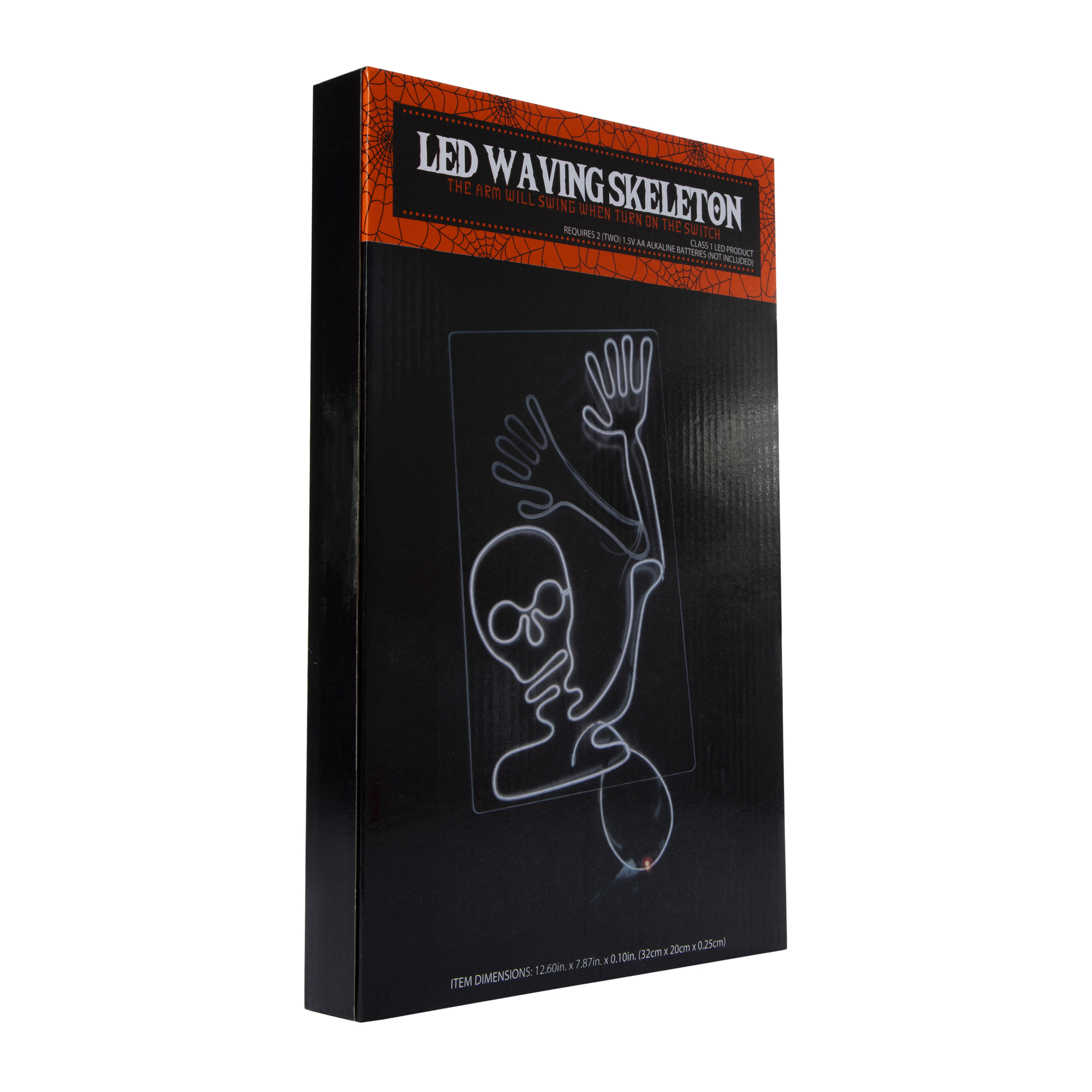 Waving Skeleton LED Window Decoration 12in x 8in