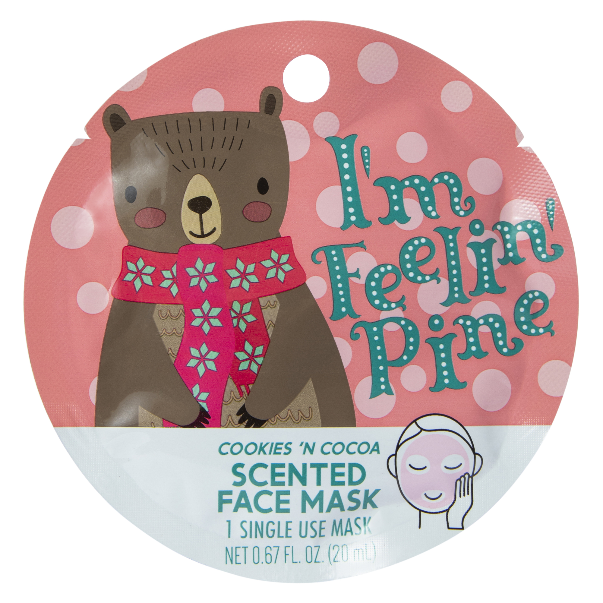 Holiday Scented Face Mask 0.67oz - Cookies 'N Cocoa