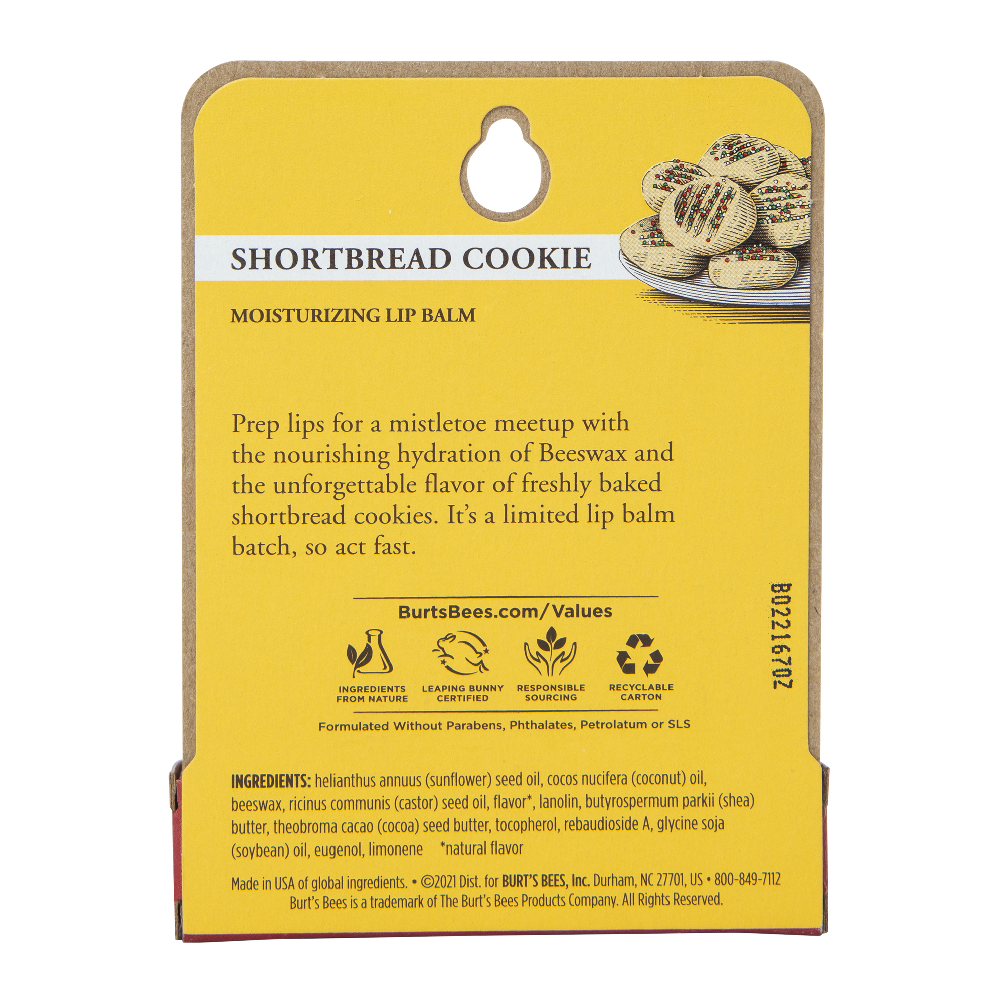 Burt’S Bees Limited Edition Shortbread Cookie Lip Balm 0.15oz