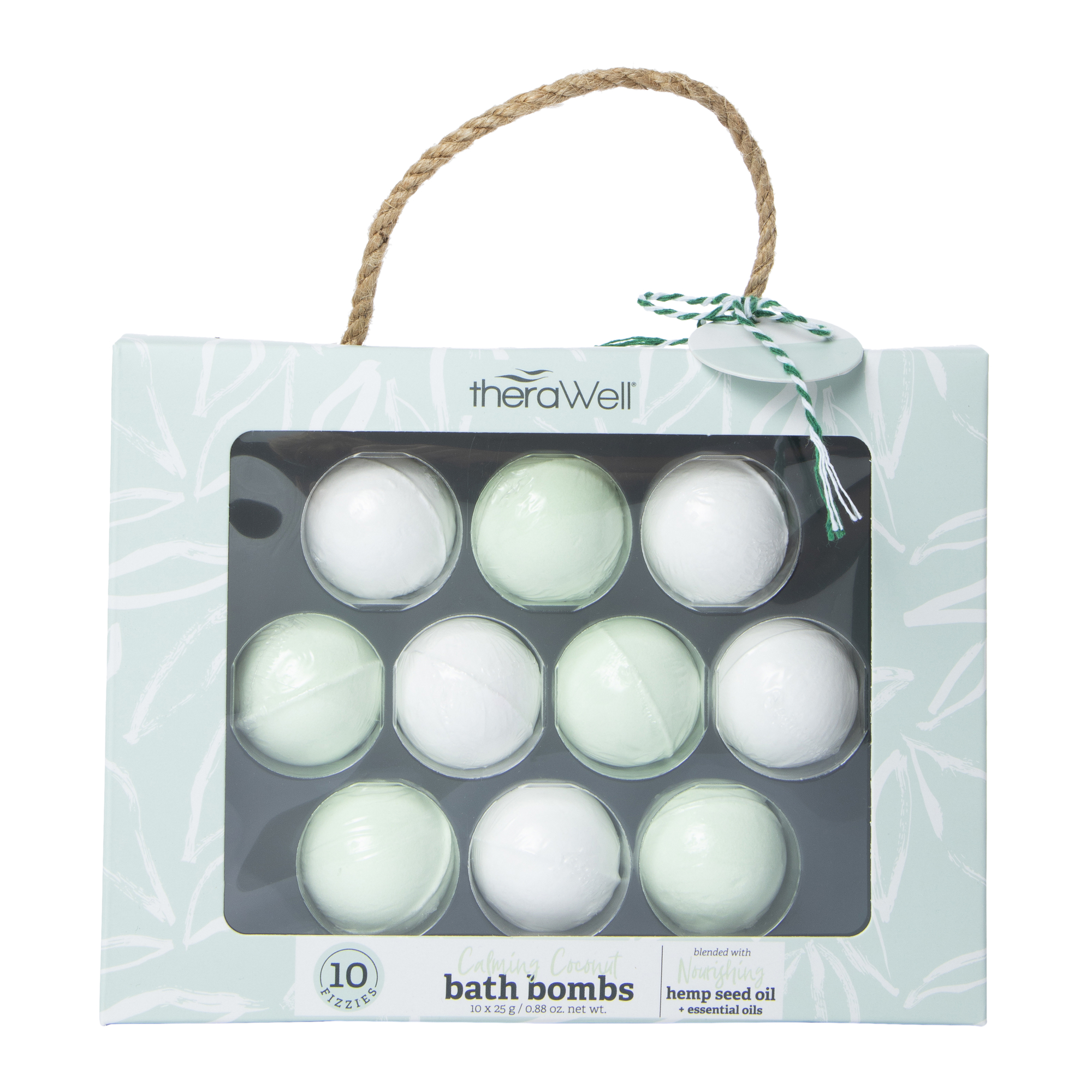 Calming Coconut Bath Bombs With Hemp Seed Oil 10-Count