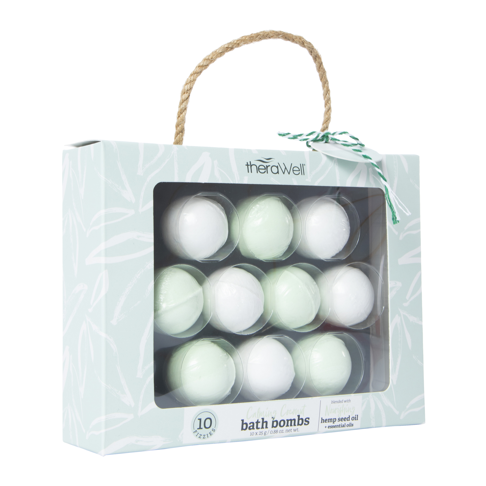 Calming Coconut Bath Bombs With Hemp Seed Oil 10-Count