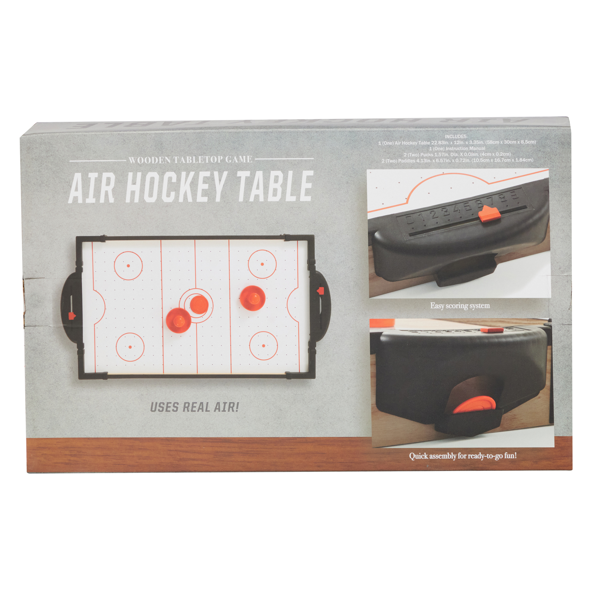 Air Hockey Tabletop Game 22in x 12in