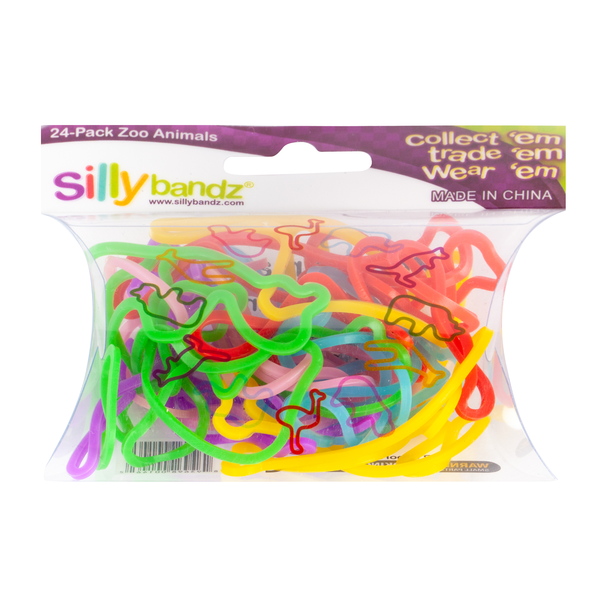 Sillybandz® Zoo Animals Shapes 24-Pack