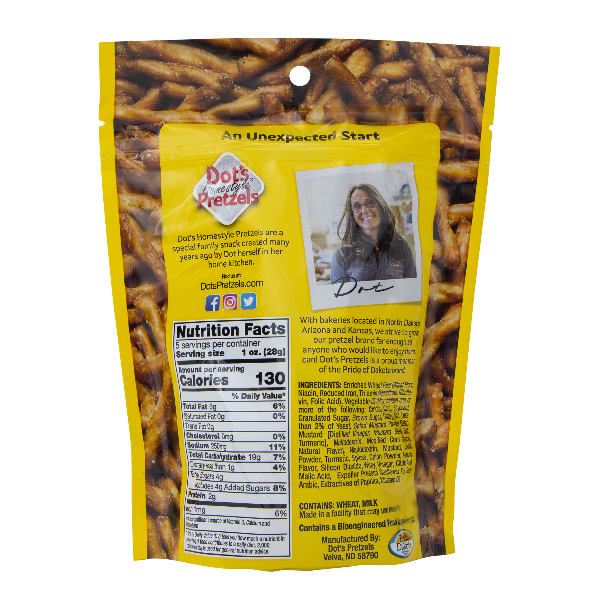 Dot's® Homestyle Pretzels 5oz - Honey Mustard Seasoned