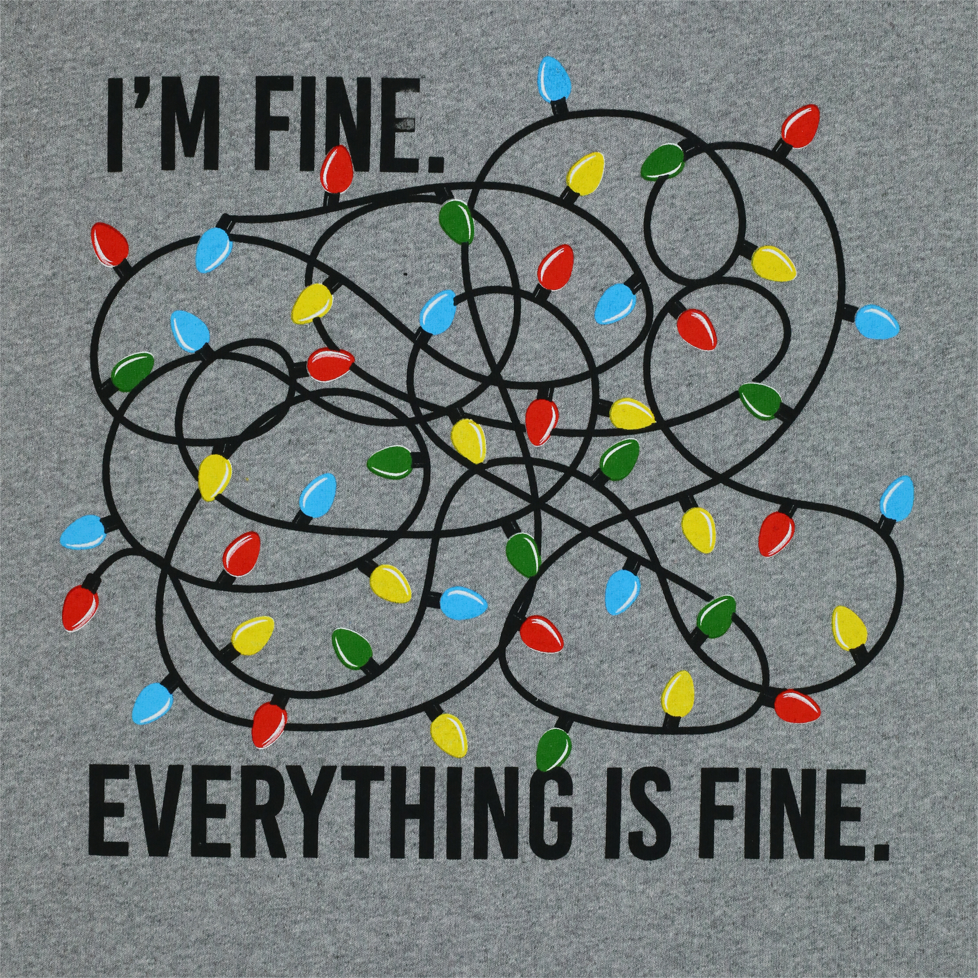 'I'm Fine' Holiday Graphic Tee - Small