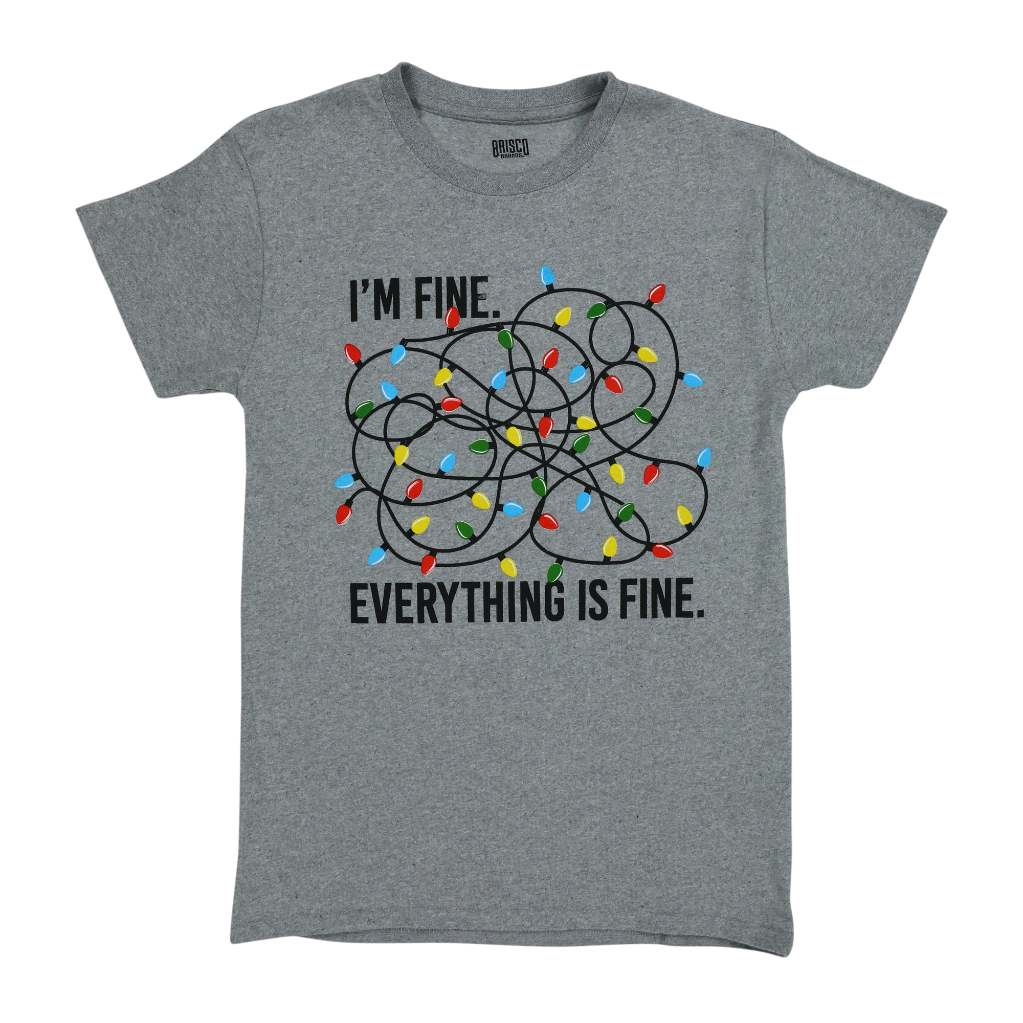 I'm Fine' Holiday Graphic Tee - Medium