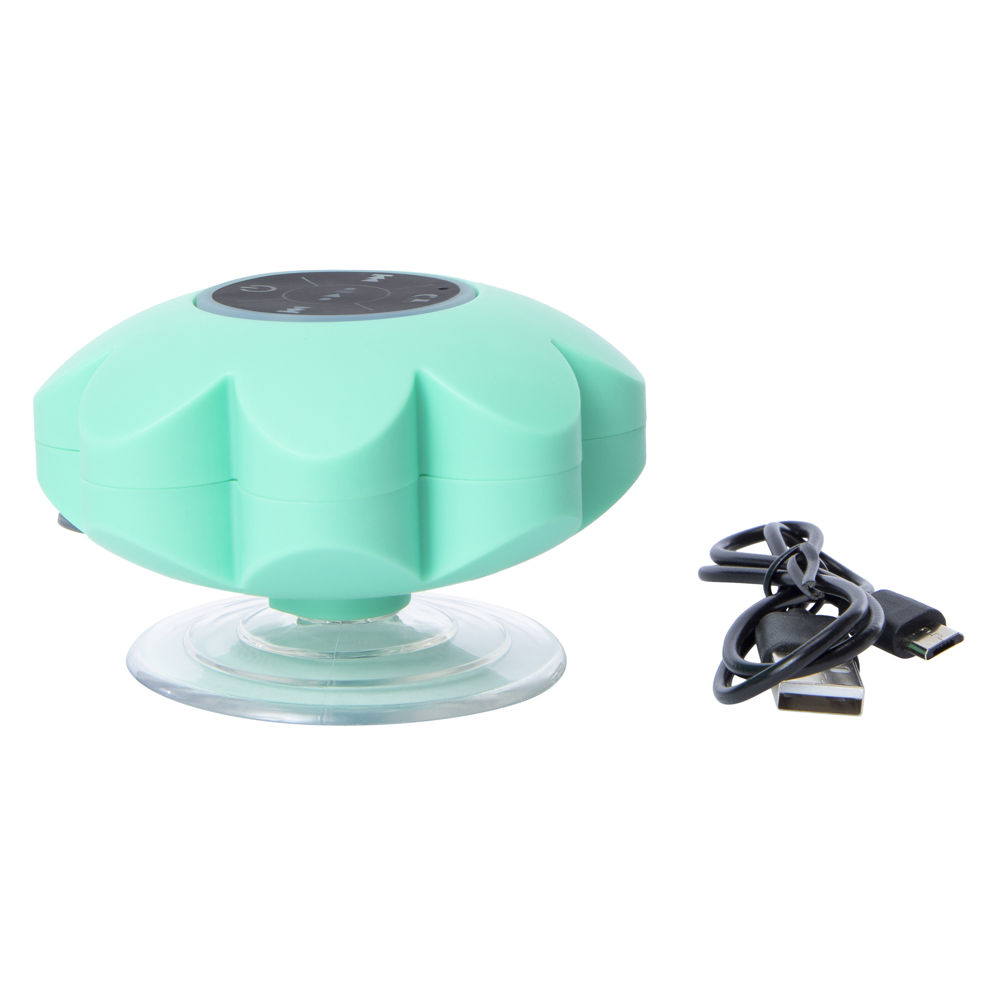 Wireless Bluetooth® LED Light Up Flower Shower Speaker - Mint Green