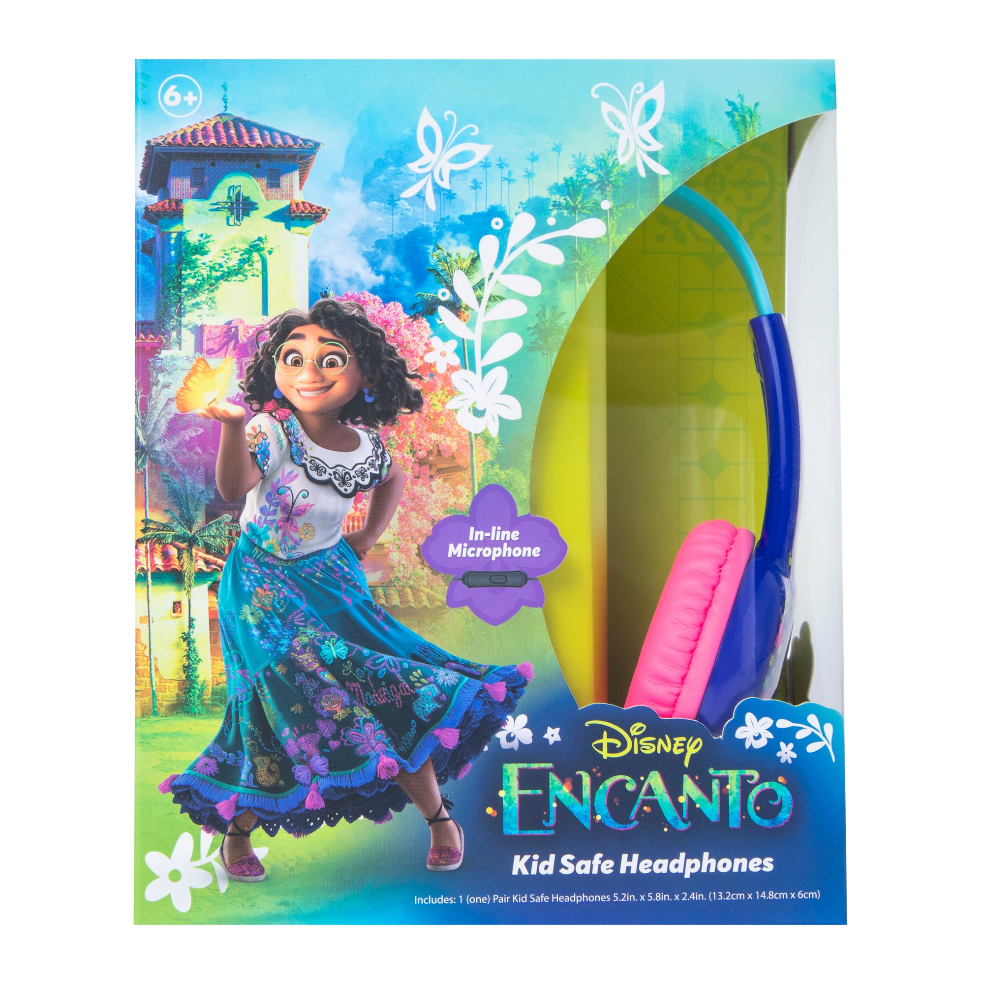 Disney Encanto Kid-Safe Headphones w/ in-Line Mic