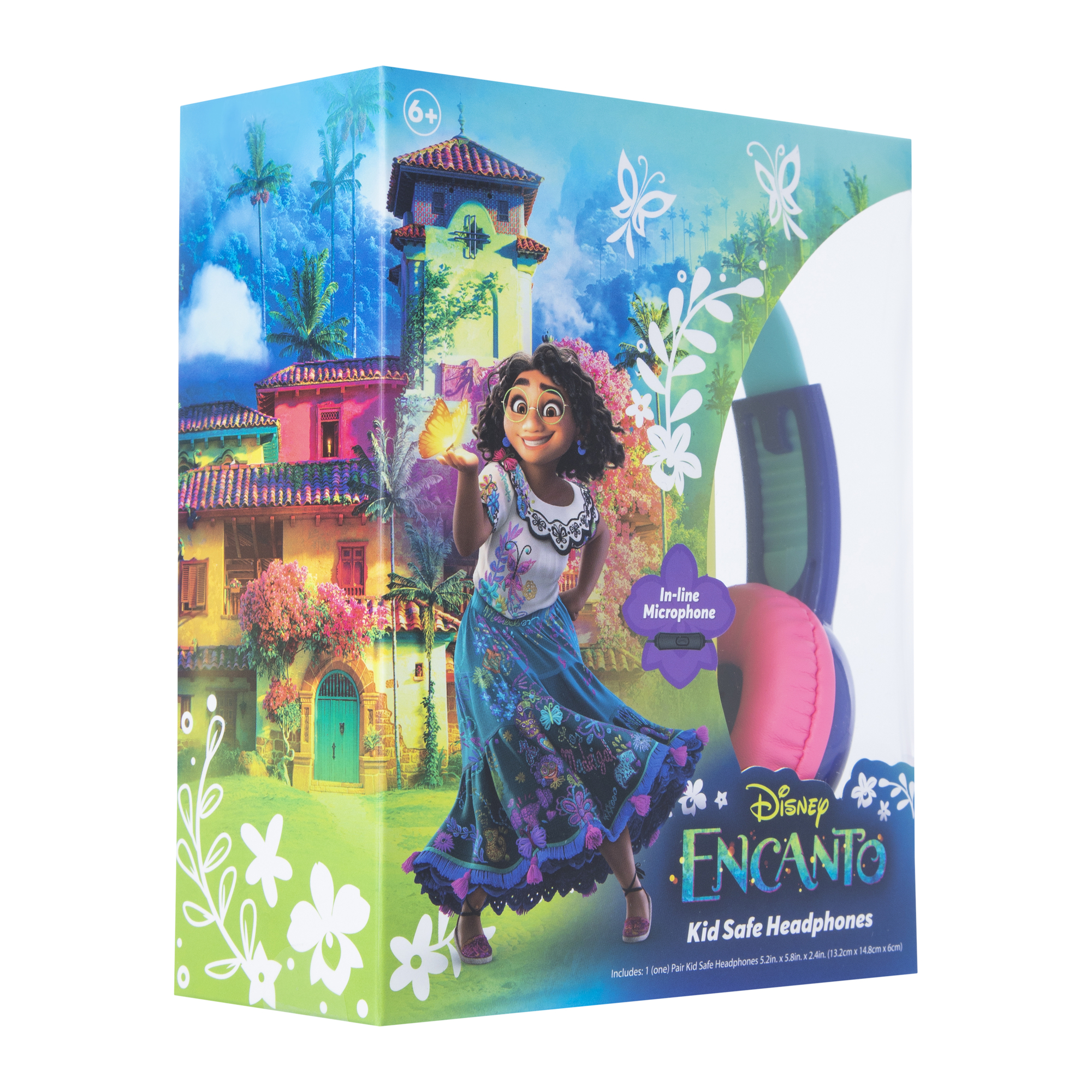 Disney Encanto Kid-Safe Headphones w/ in-Line Mic