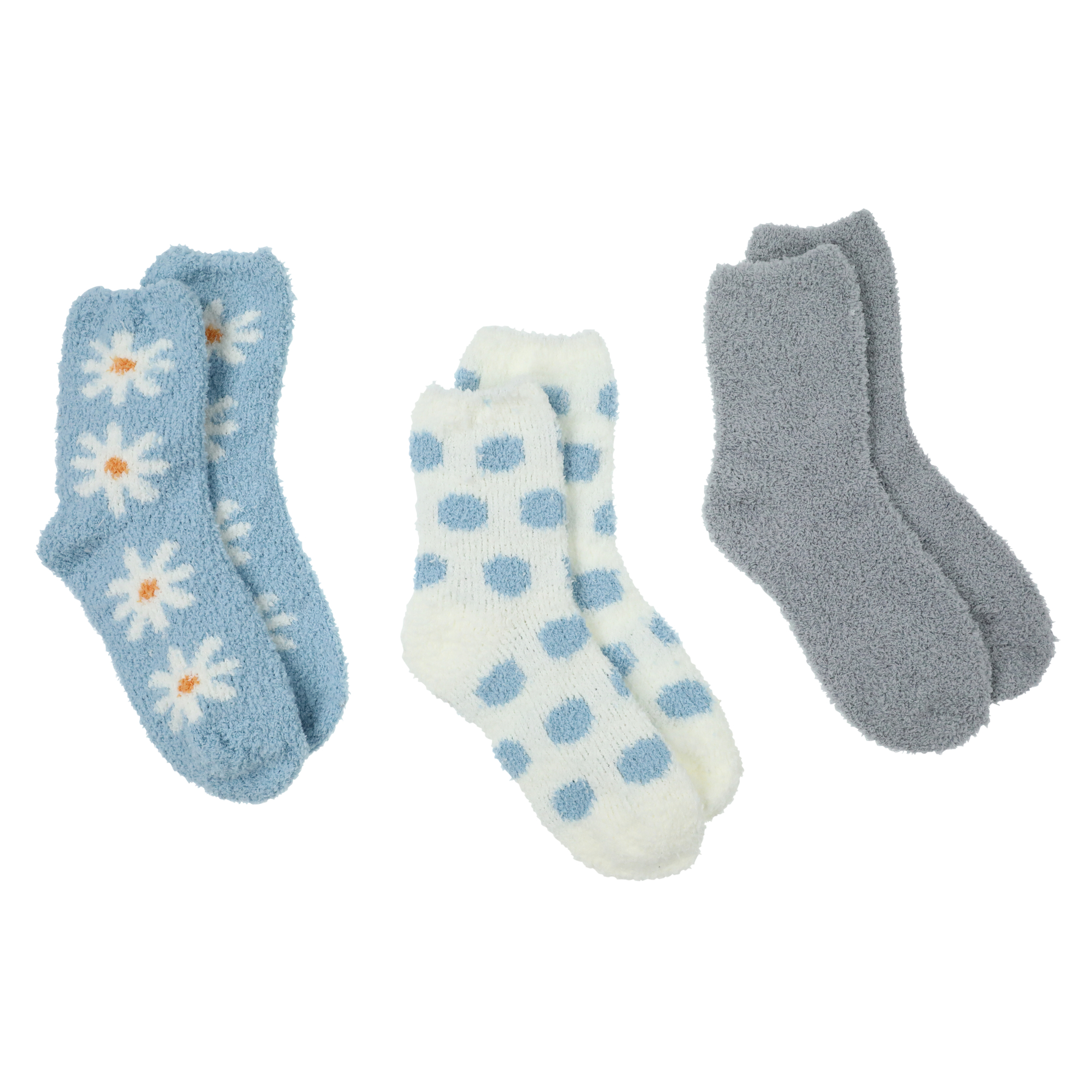3-Pack Ladies Cozy Crew Socks