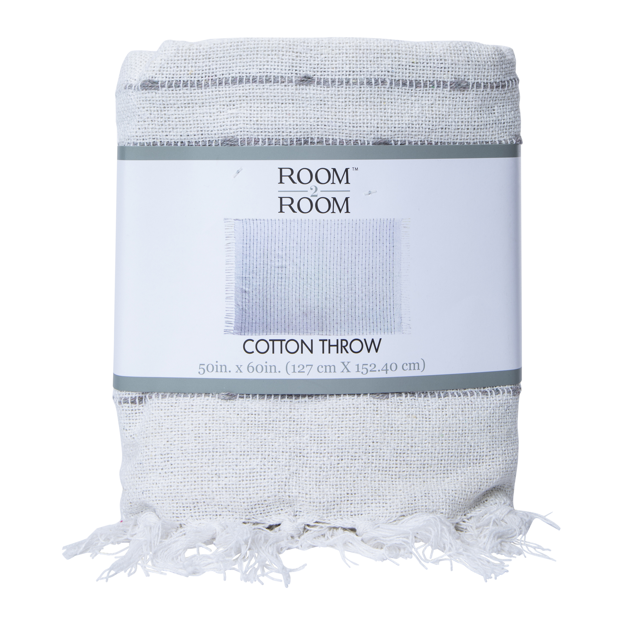 Boho Woven Cotton Throw Blanket 50in x 60in