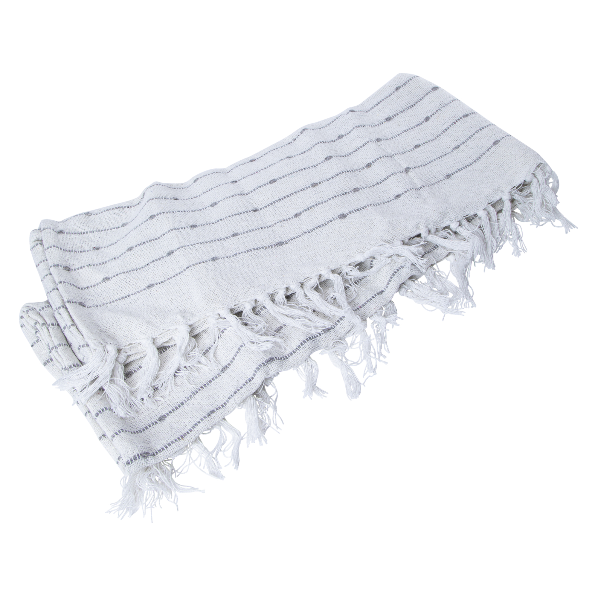 Boho Woven Cotton Throw Blanket 50in x 60in