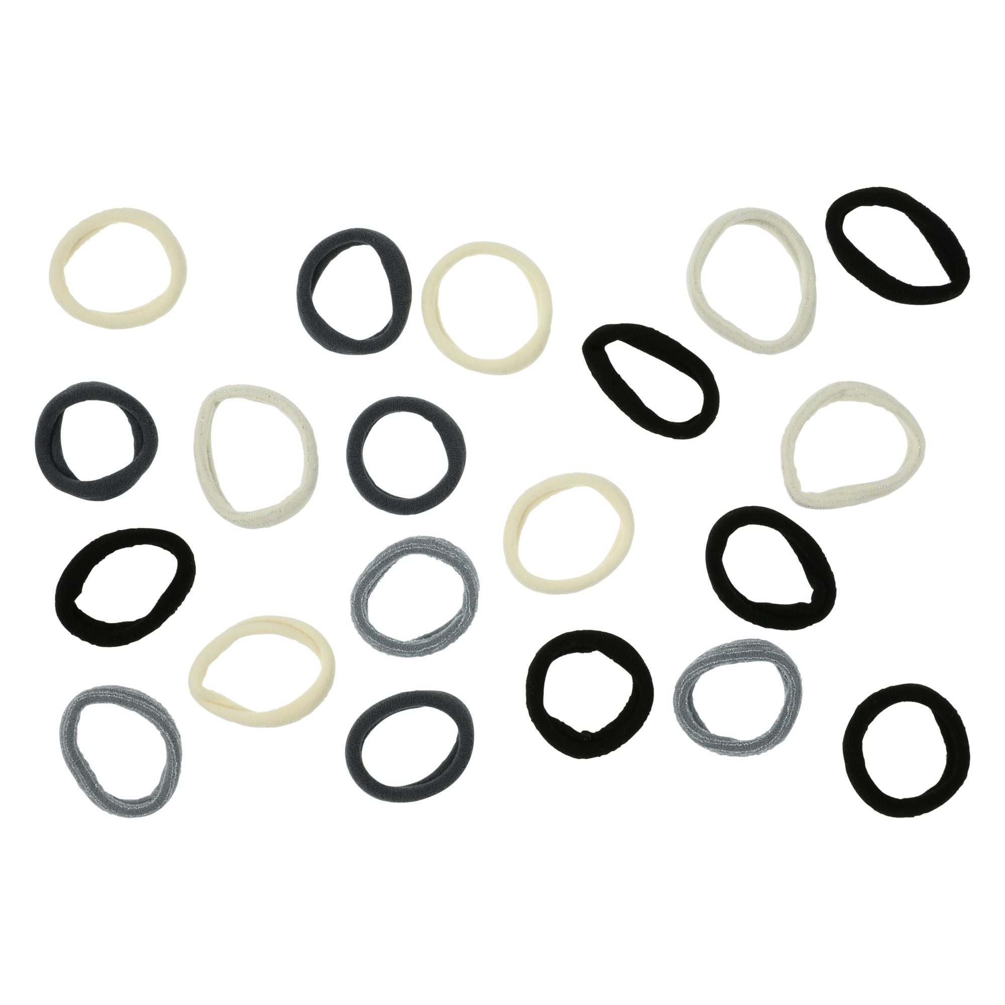 20-Piece Lycra Ponytail Holders