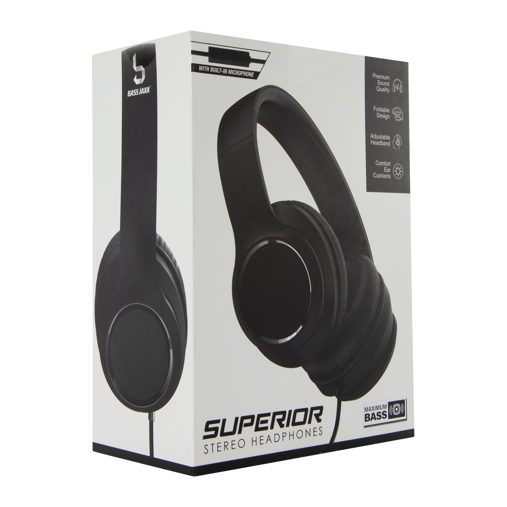 Superior Stereo Wired Headphones w/ Mic