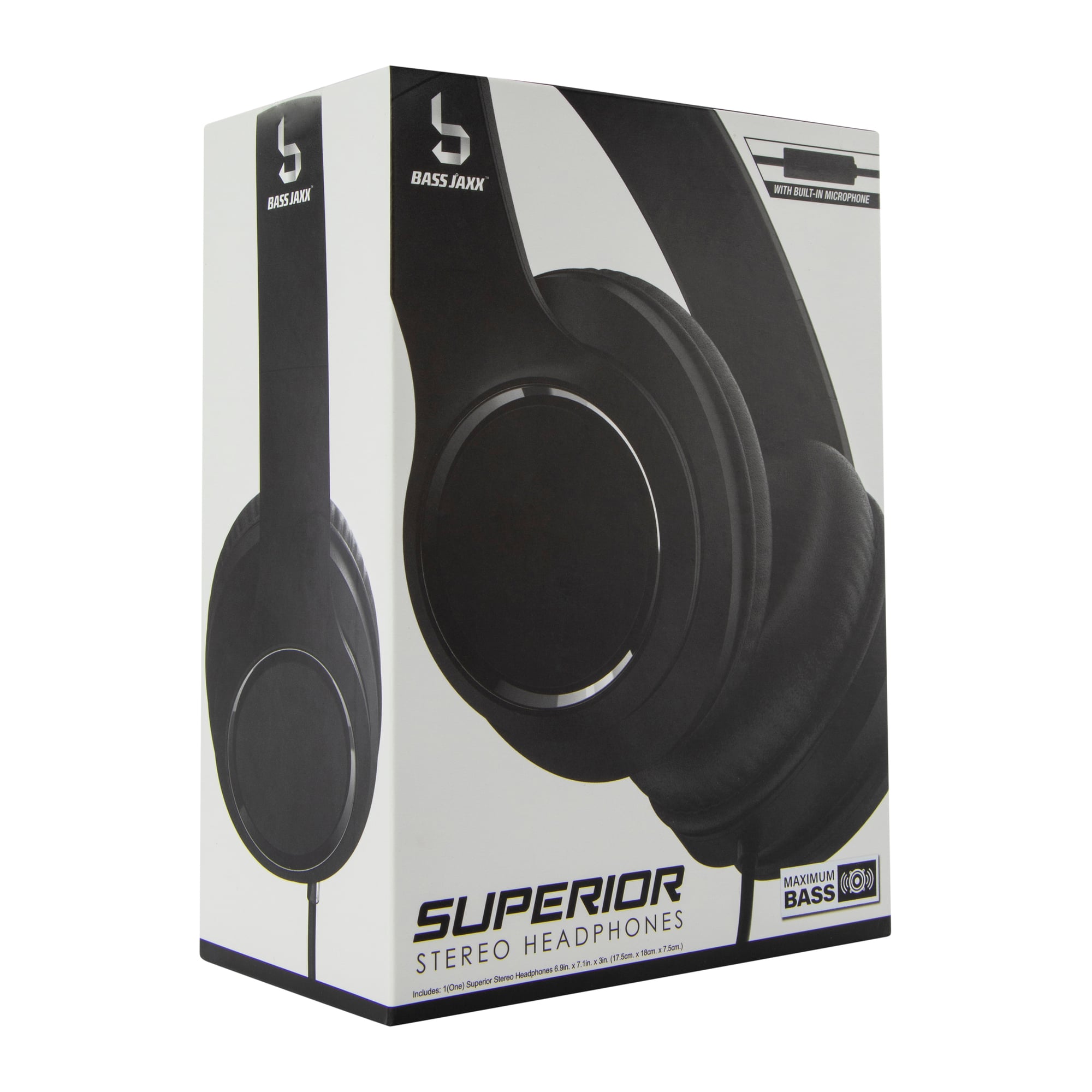 Superior Stereo Wired Headphones w/ Mic